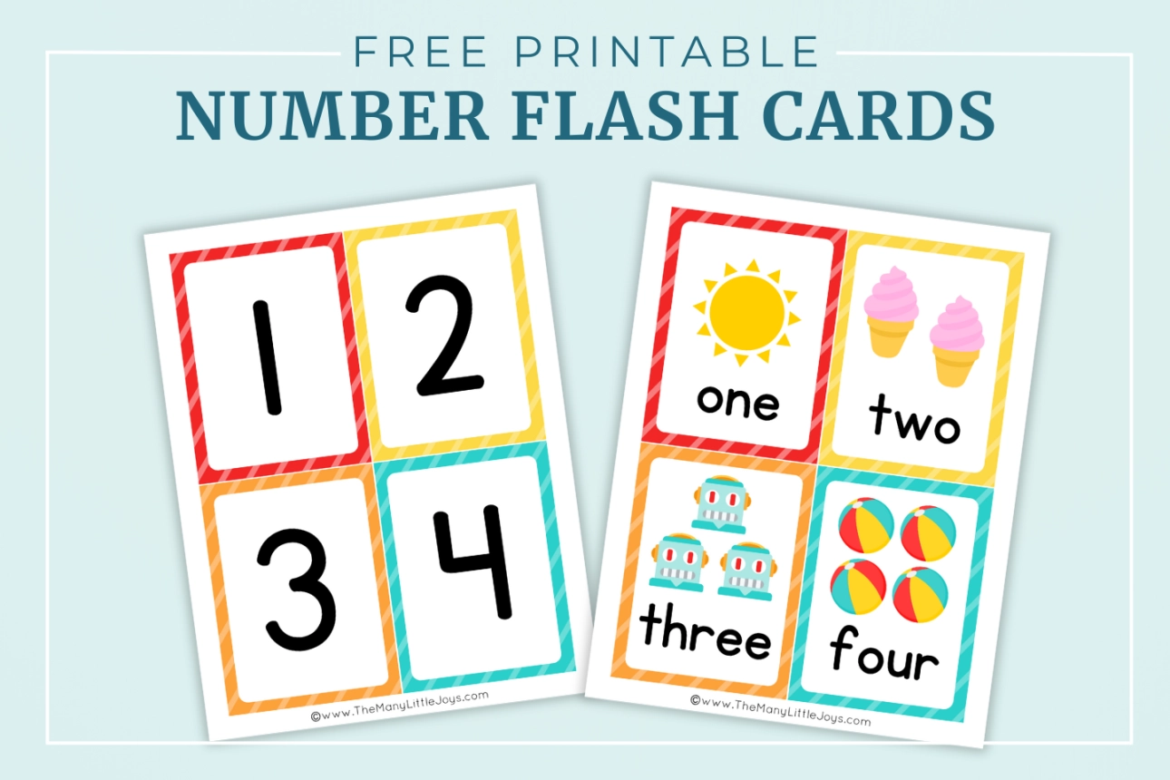 Free Printable Number Flashcards Counting Cards The Many Little Joys Free Printable Number Flashcards Counting Cards The Many Little Joys