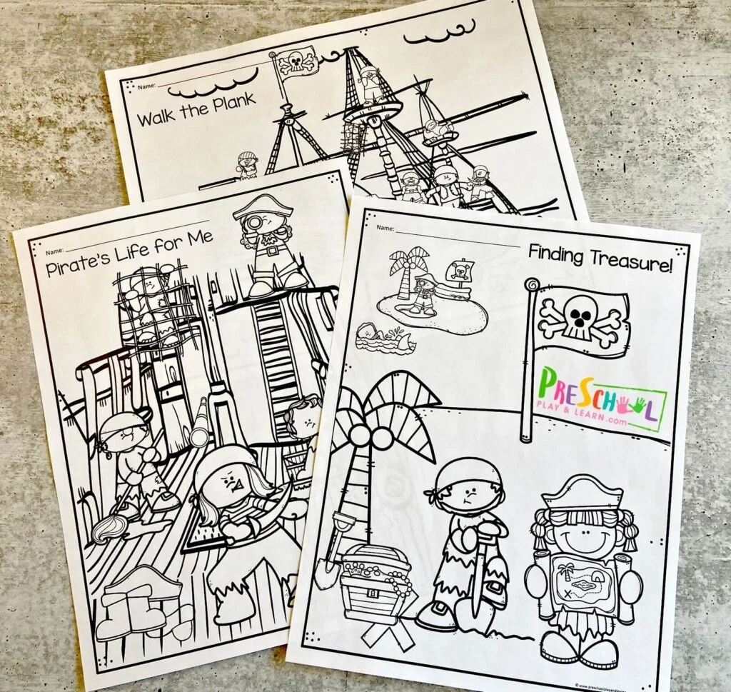  FREE Printable Pirate Coloring Pages