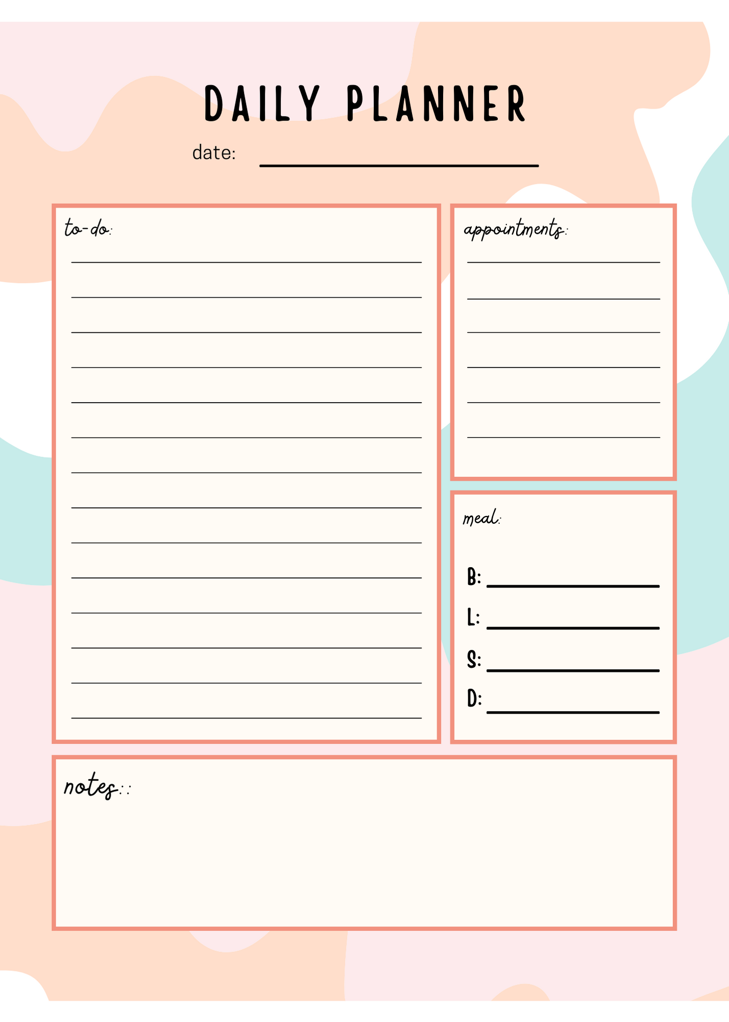 Free Printable Planner Inserts To Get Your Life Organized i
