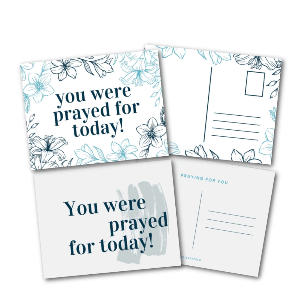 Free Printable Prayer Postcards Lisa Appelo
