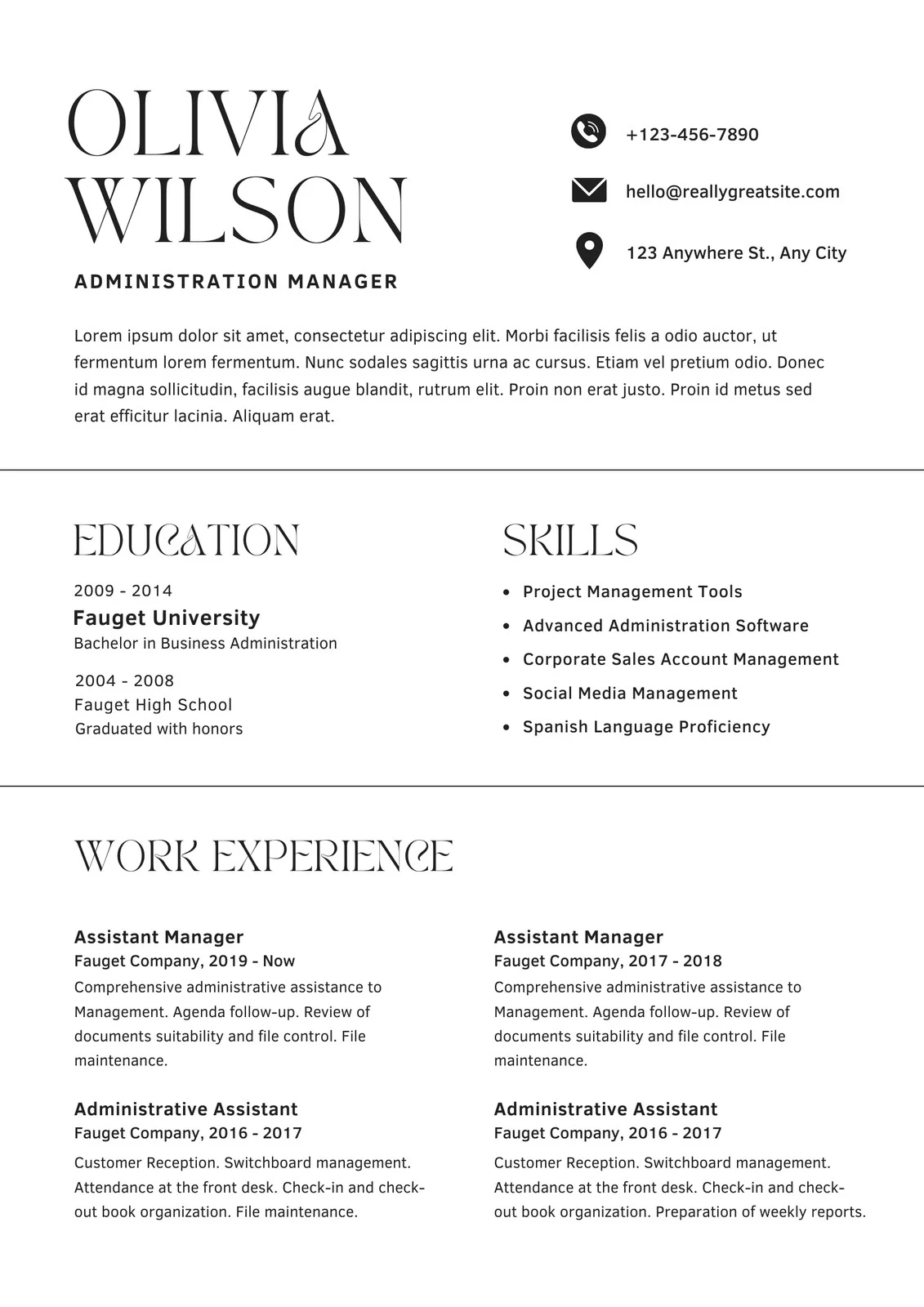 Free Printable Resume Templates You Can Customize Canva Free Printable Resume Templates You Can Customize Canva