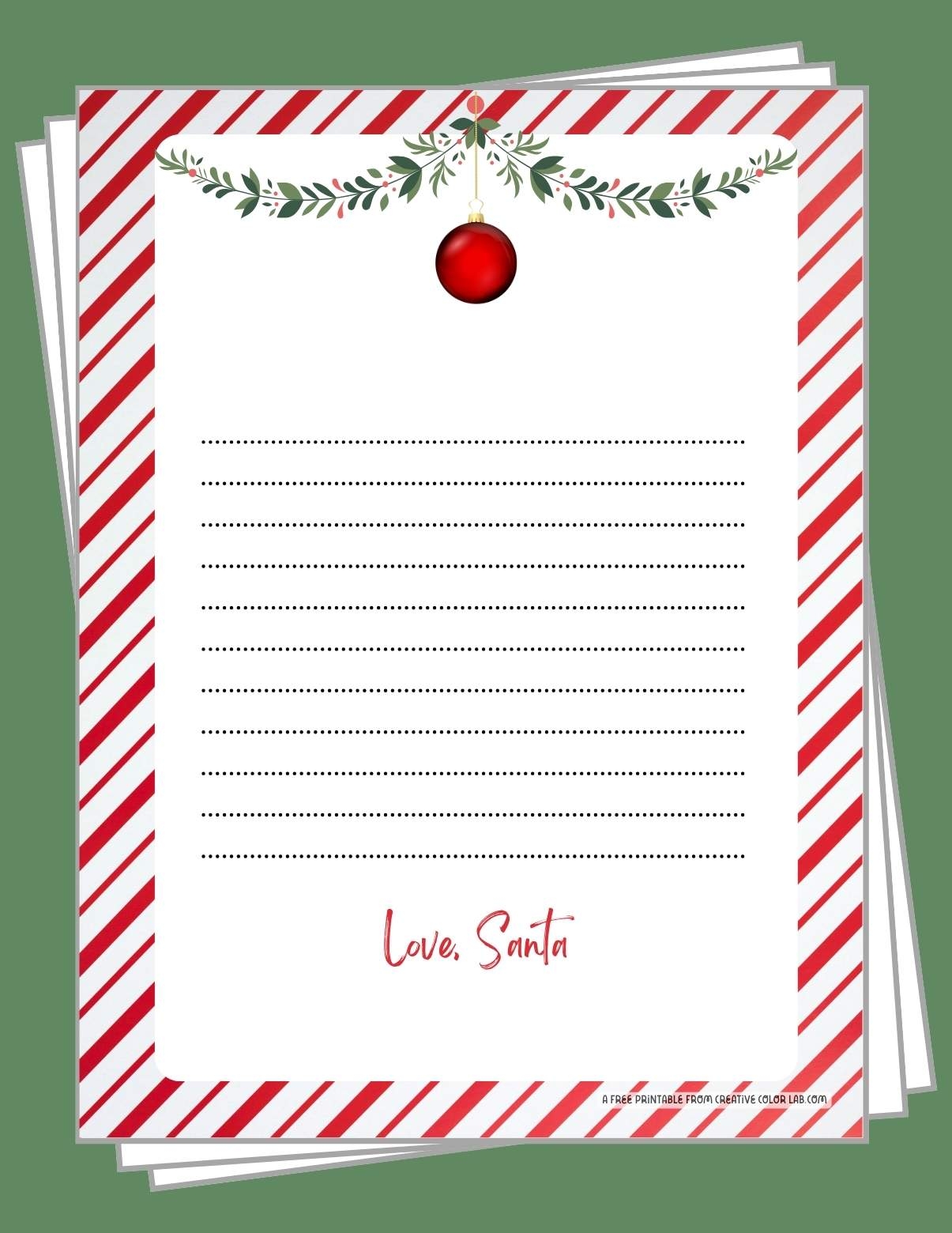 Free Printable Santa Claus Letterhead Templates