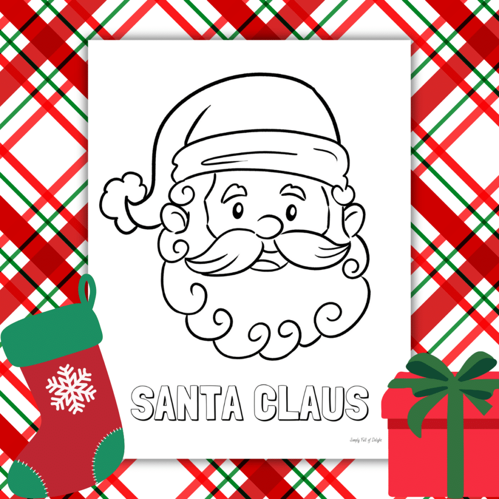 Free Printable Santa Coloring Pages For Christmas Simply Full Of Delight Free Printable Santa Coloring Pages For Christmas Simply Full Of Delight