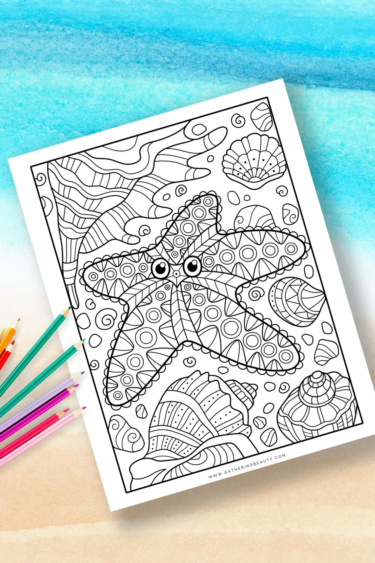 Free Printable Sea Animal Colouring Pages Gathering Beauty