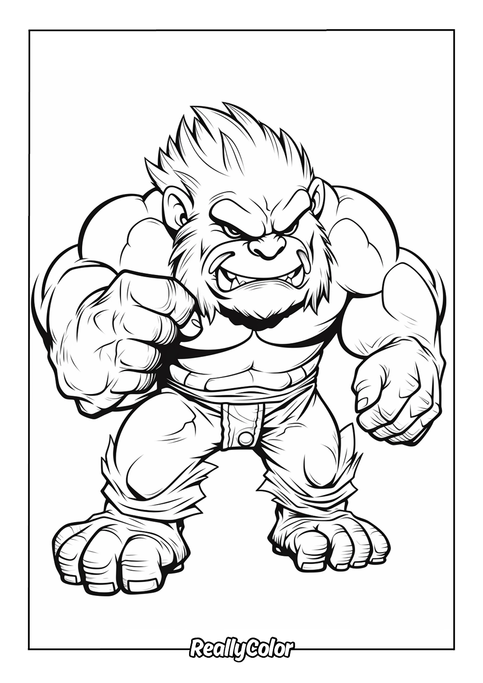 Free Printable Troll Coloring Pages