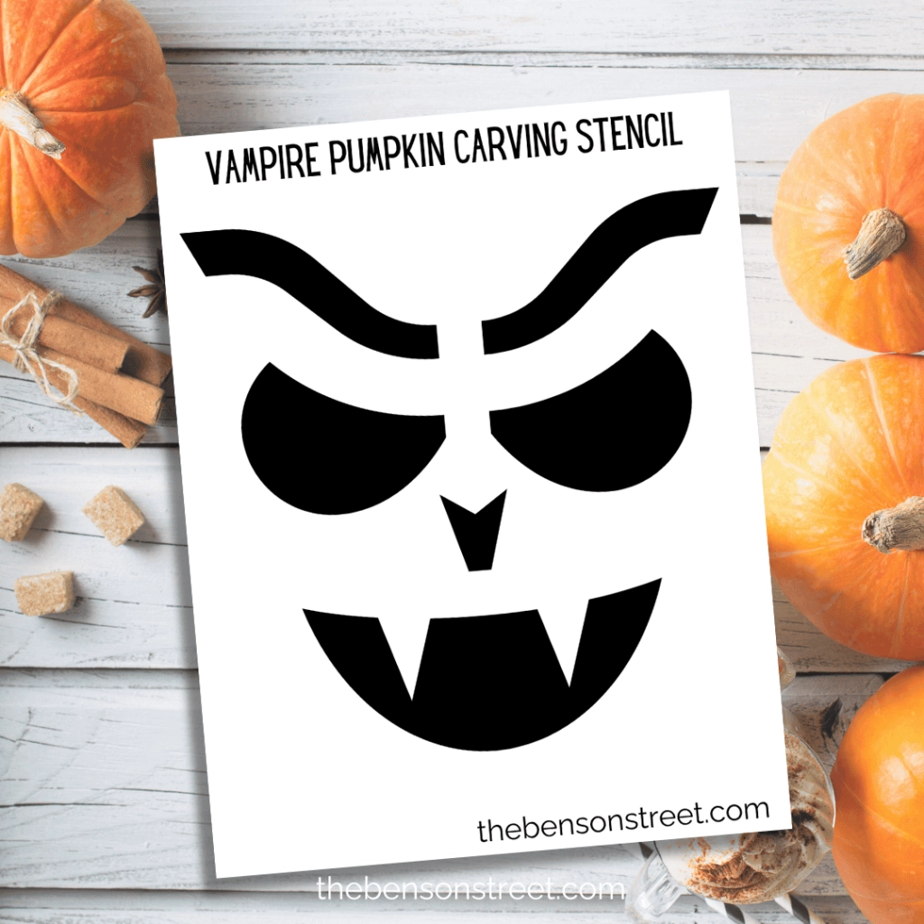 Free Printable Vampire Pumpkin Stencil For Halloween