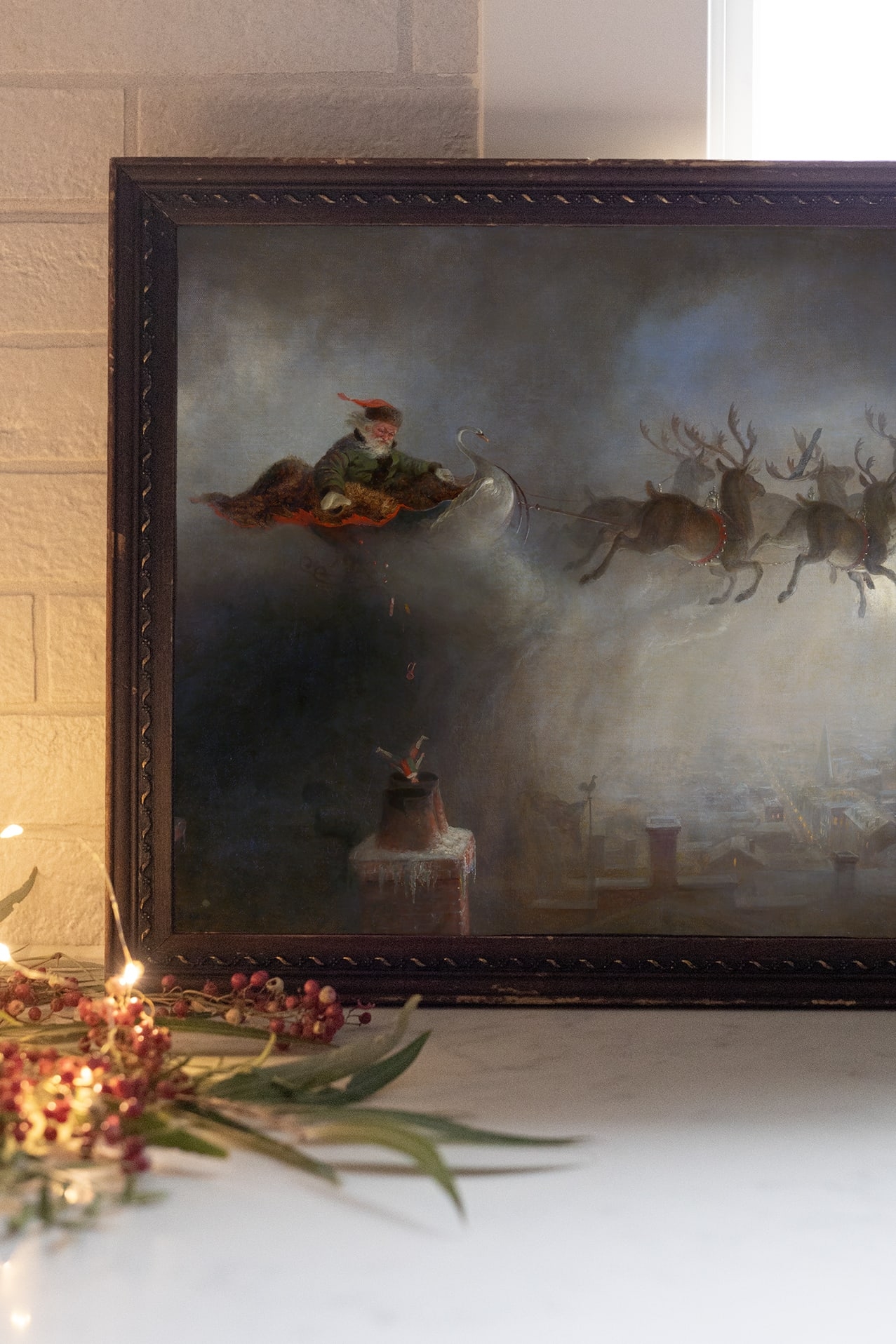 Free Printable Vintage Santa Claus Painting Ella Claire Co Free Printable Vintage Santa Claus Painting Ella Claire Co