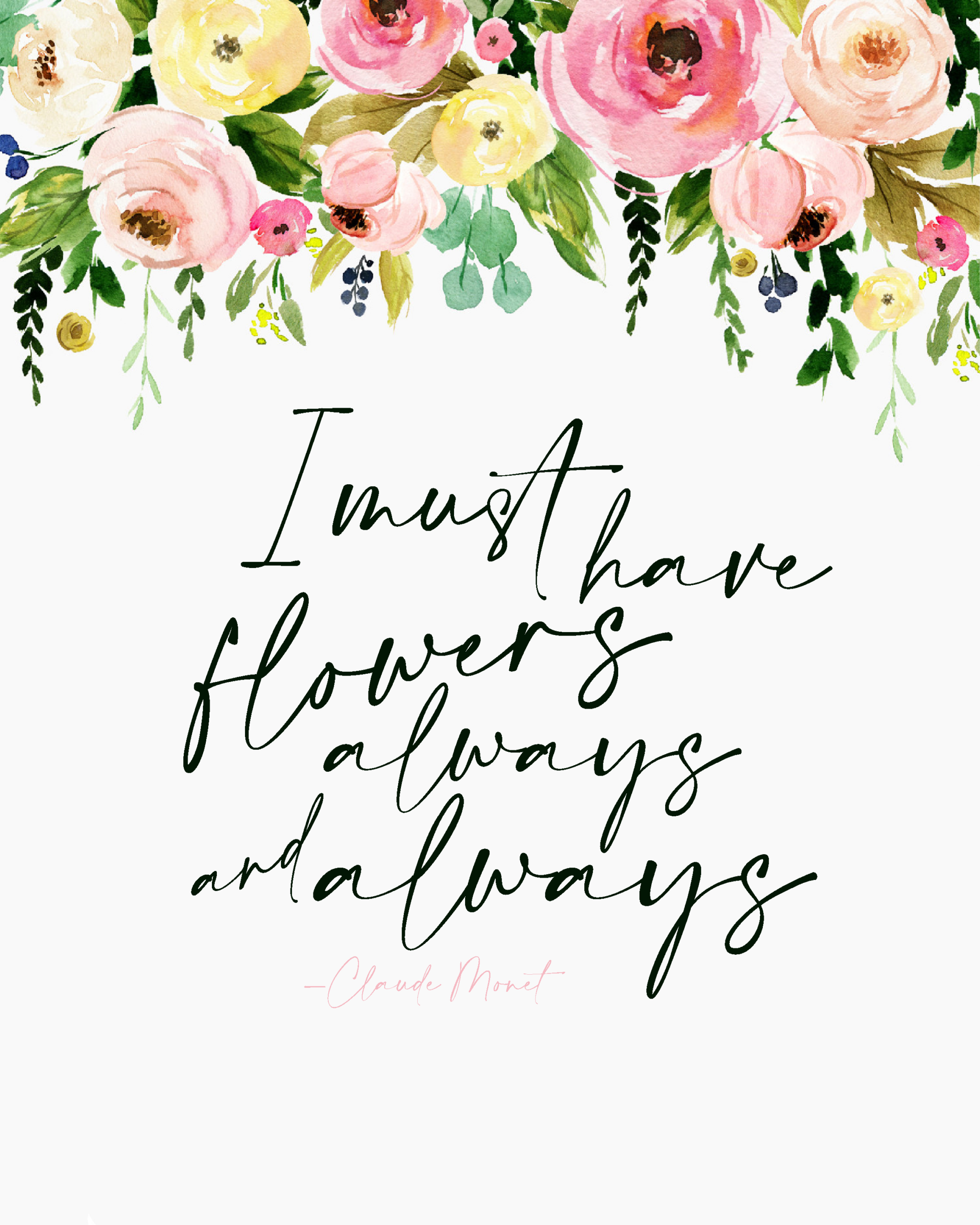 Free Spring Flowers Printable Art Lolly Jane