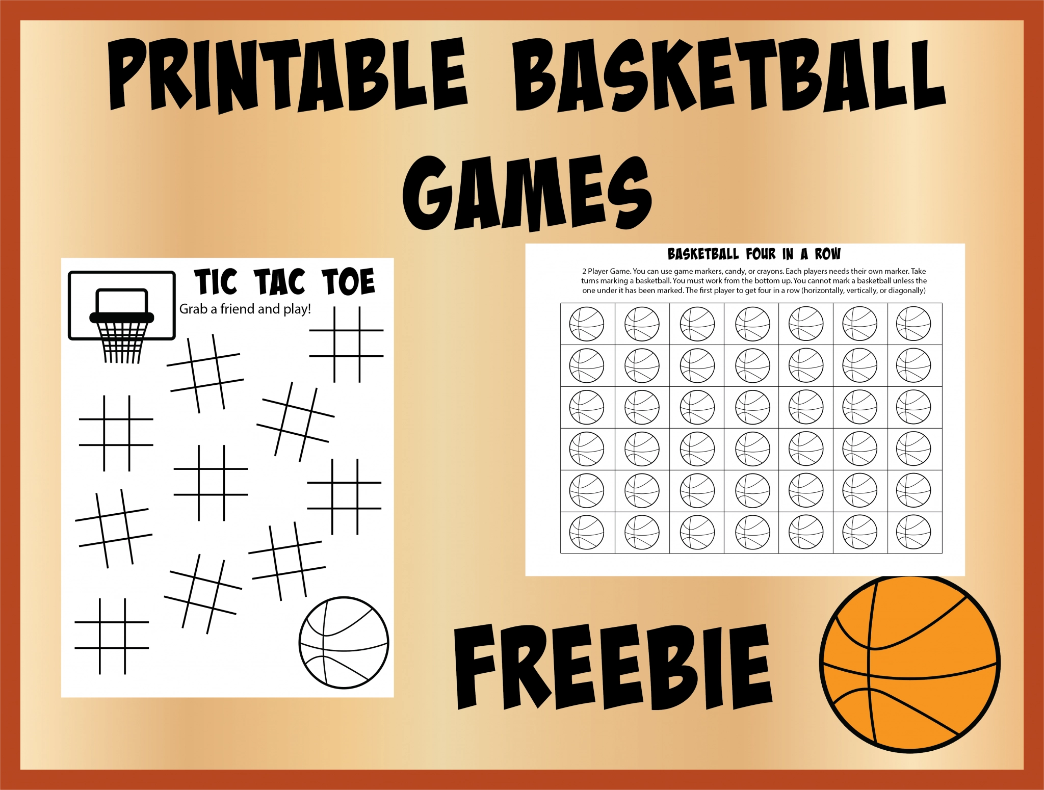 Freebie Basketball Printable Games Deeper KidMin