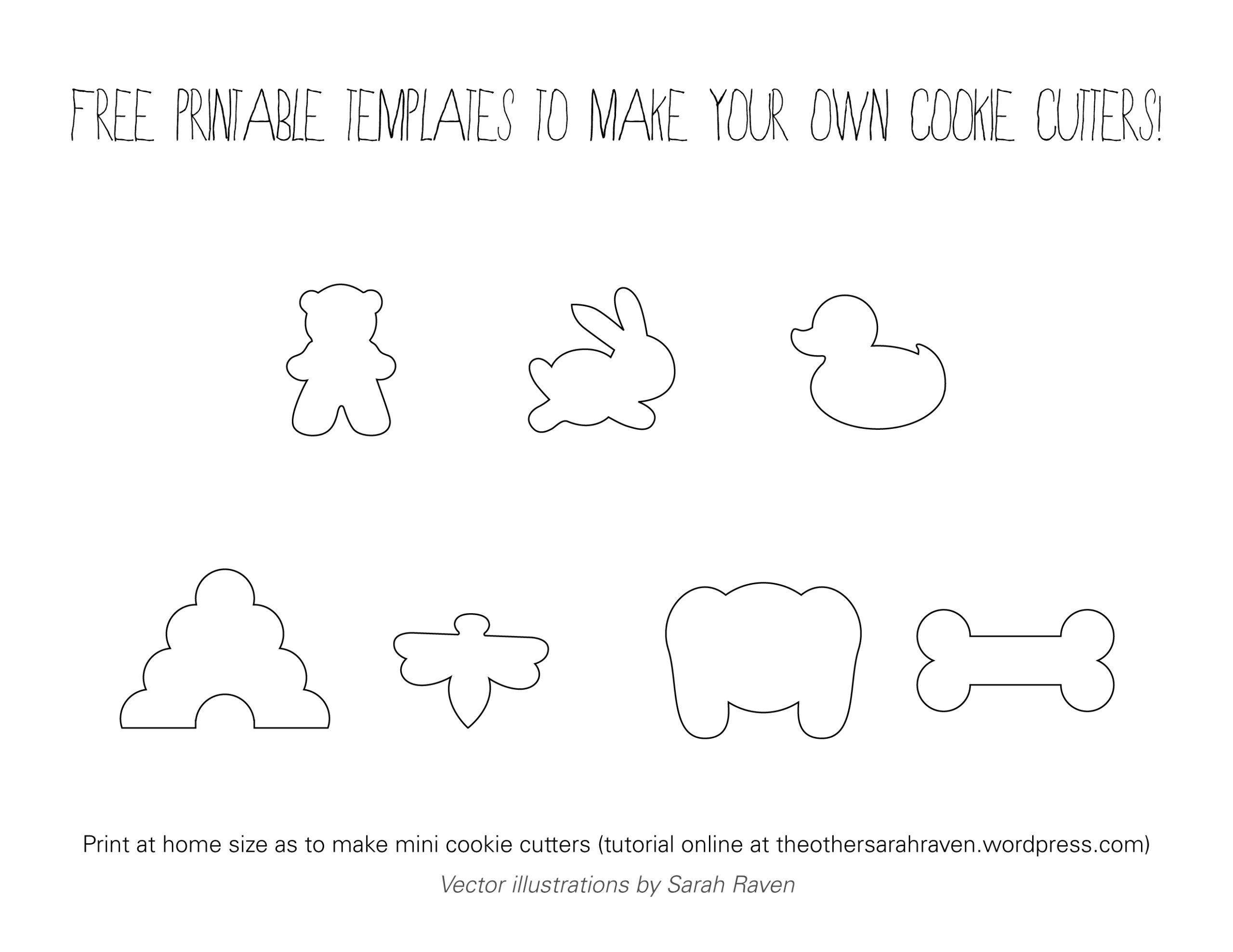 Fun Cookie Cutter Tutorial Cute Free Template The Other Sarah Raven