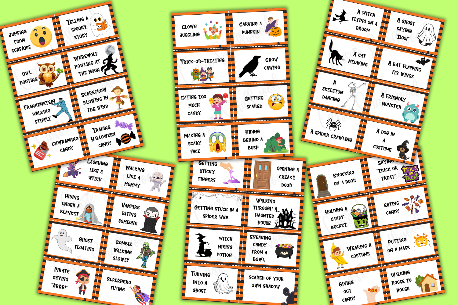 FUN Halloween Charades FREE Printable Cassie Smallwood