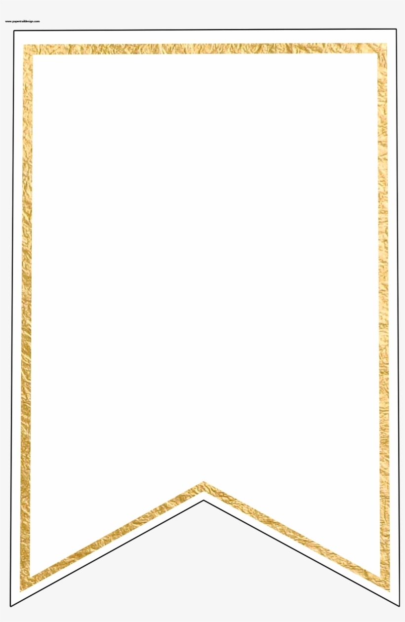 Gold Pennant Banner Blank Template Flag Banner Template Free Printable Banner Letter K Free Transparent PNG Download PNGkey