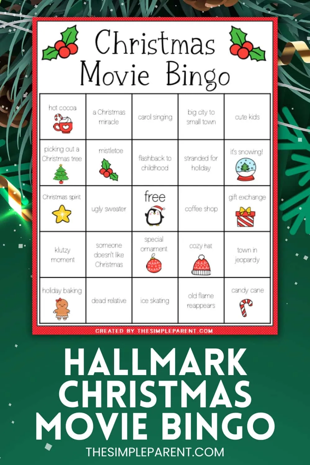 Hallmark Movie Bingo The Simple Parent