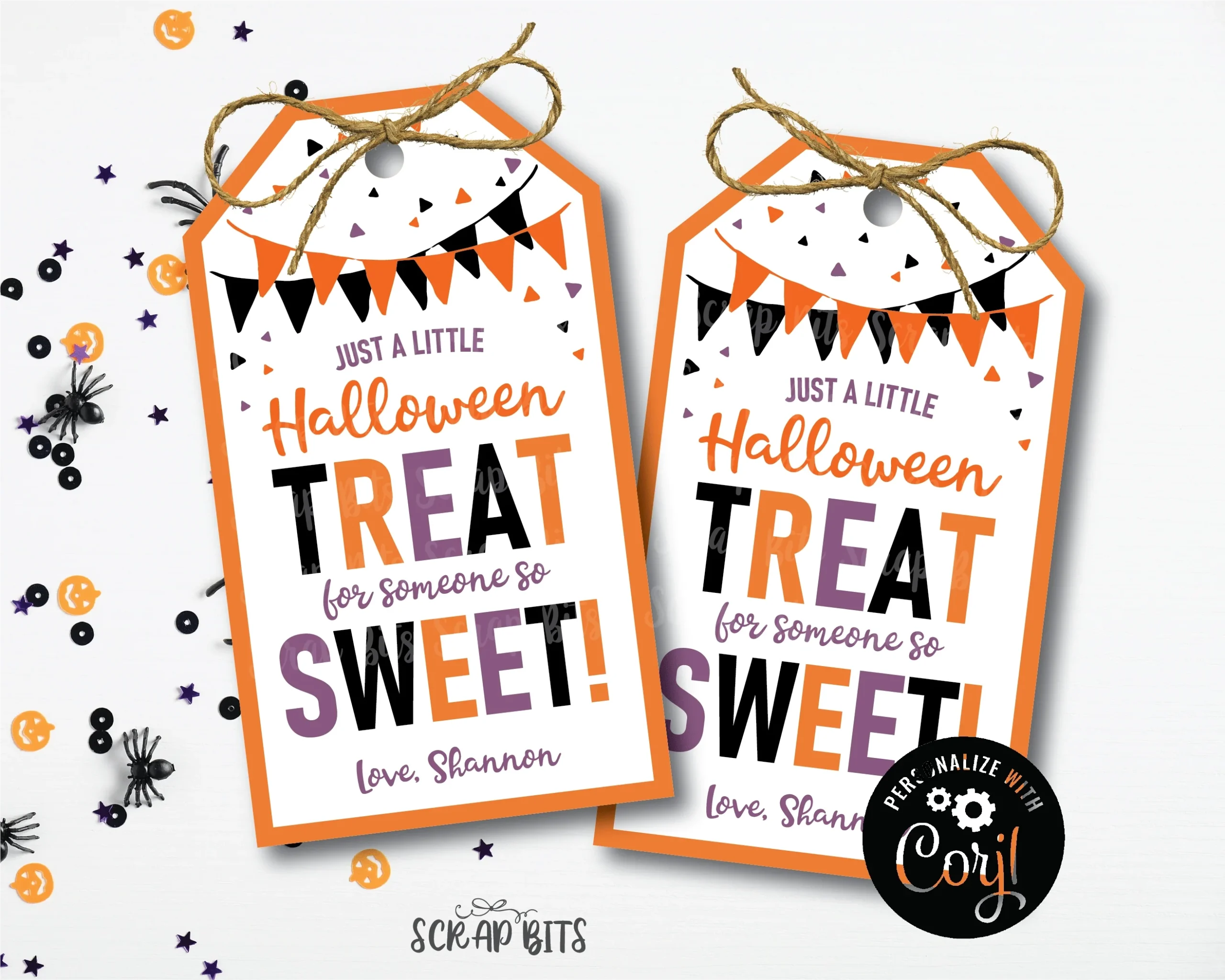 Halloween Treat Thank You Tags So Sweet Gift Tags Printable Hallowee Scrap Bits
