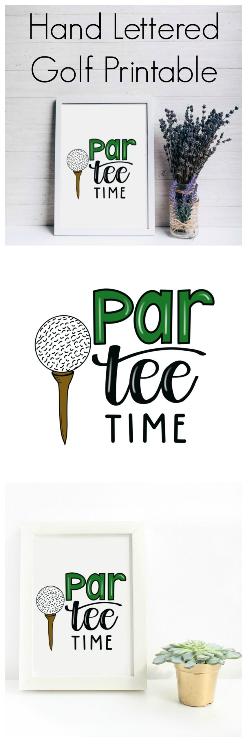 Hand Lettered Golf Printable Amy Latta Creations