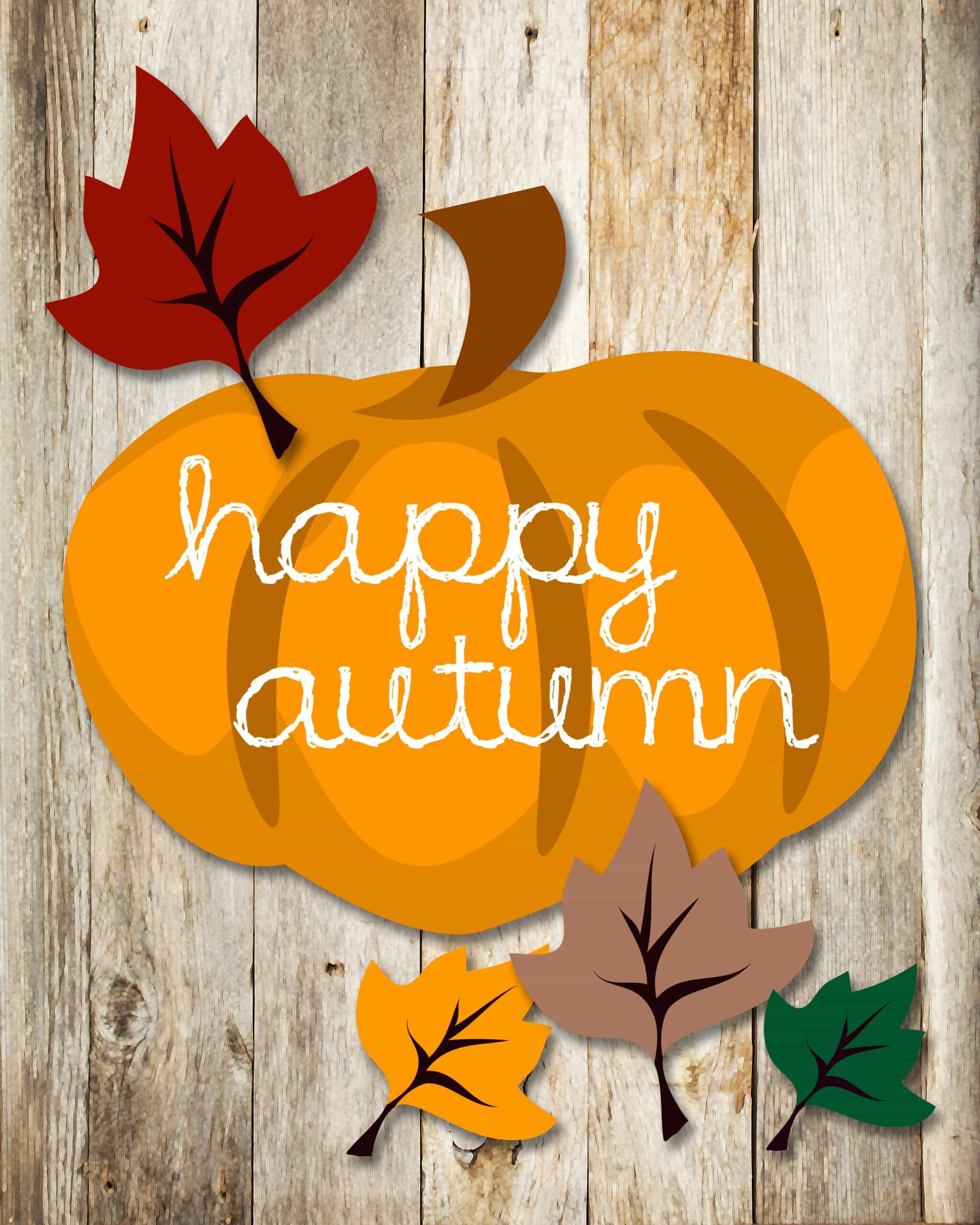 Happy Autumn FREE Printable How To Nest For Less 