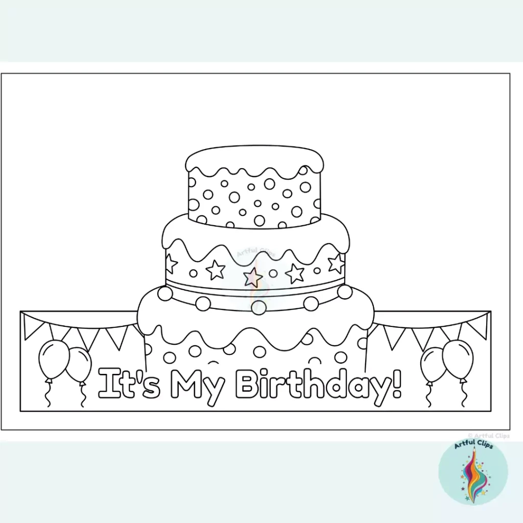 Happy Birthday Crown Editable Printable Hat Craft