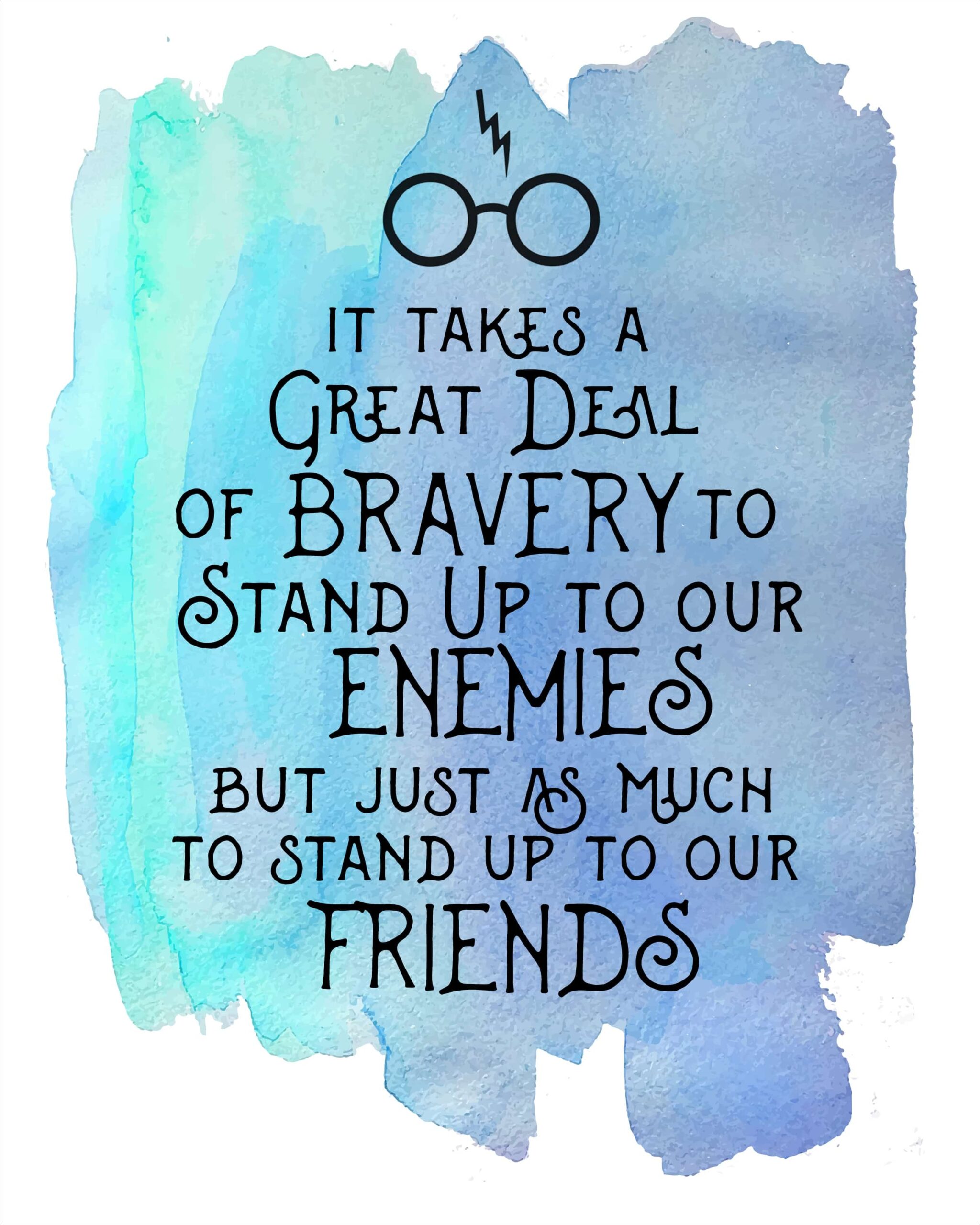 Harry Potter Watercolor Quote Printables How To Nest For Less 