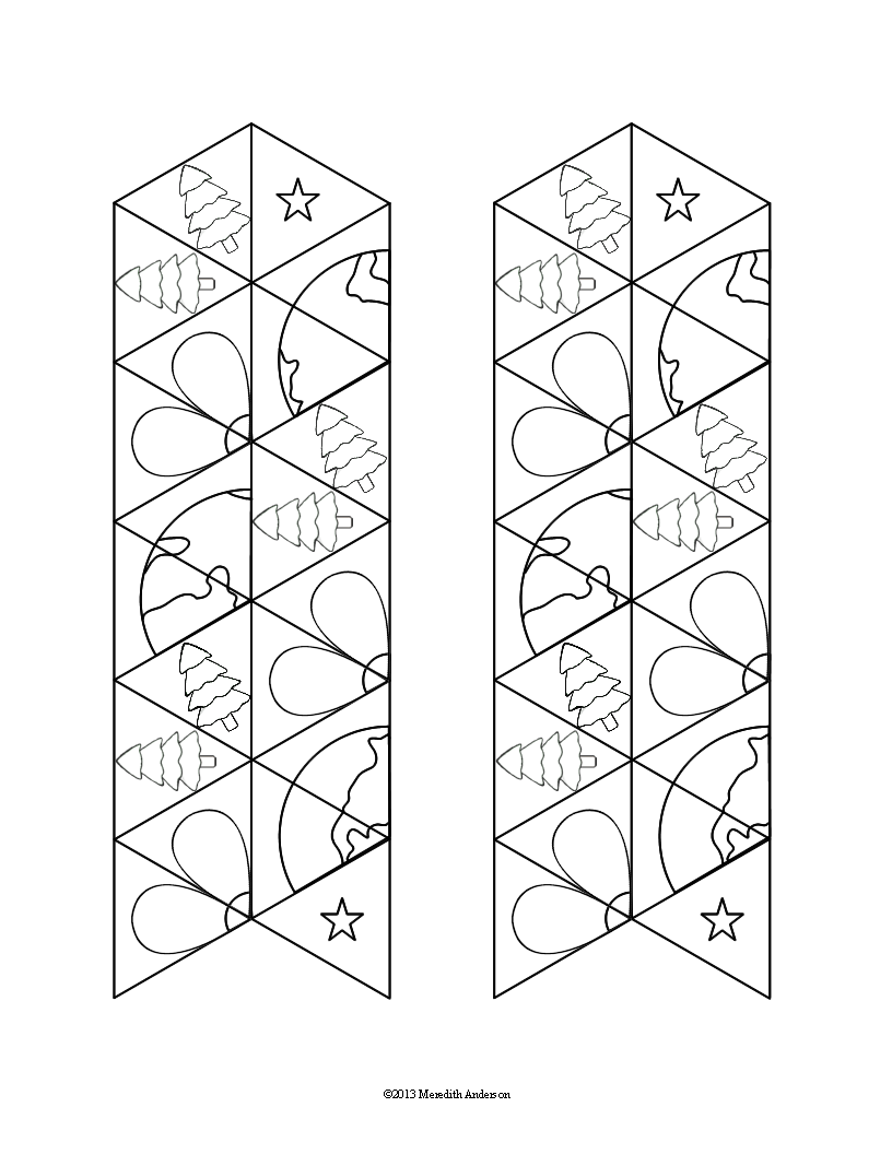 Hexaflexagon Template