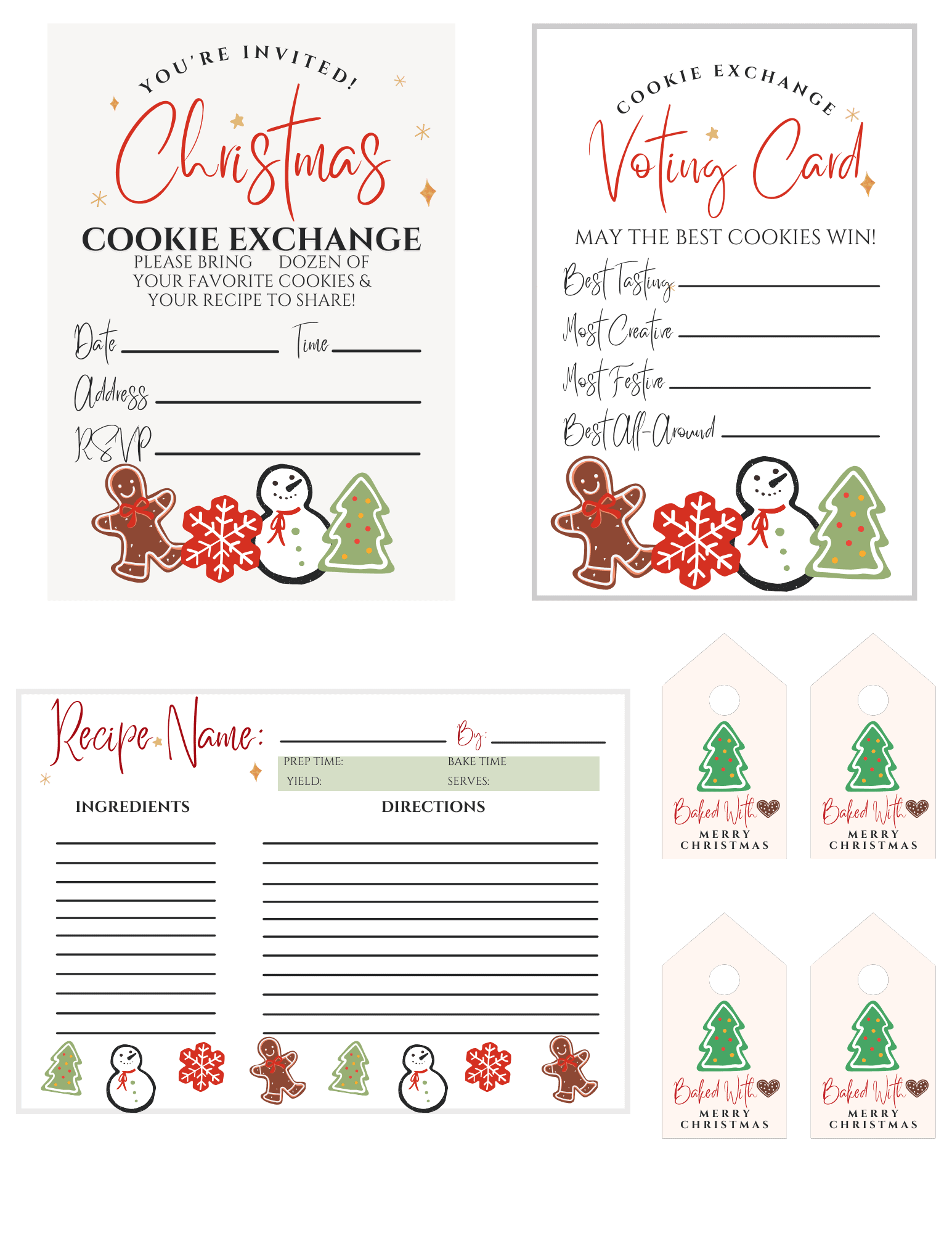 Host A Christmas Cookie Exchange Free Party Printables 35 Cookie Exchange Recipe Ideas You Can t Miss 