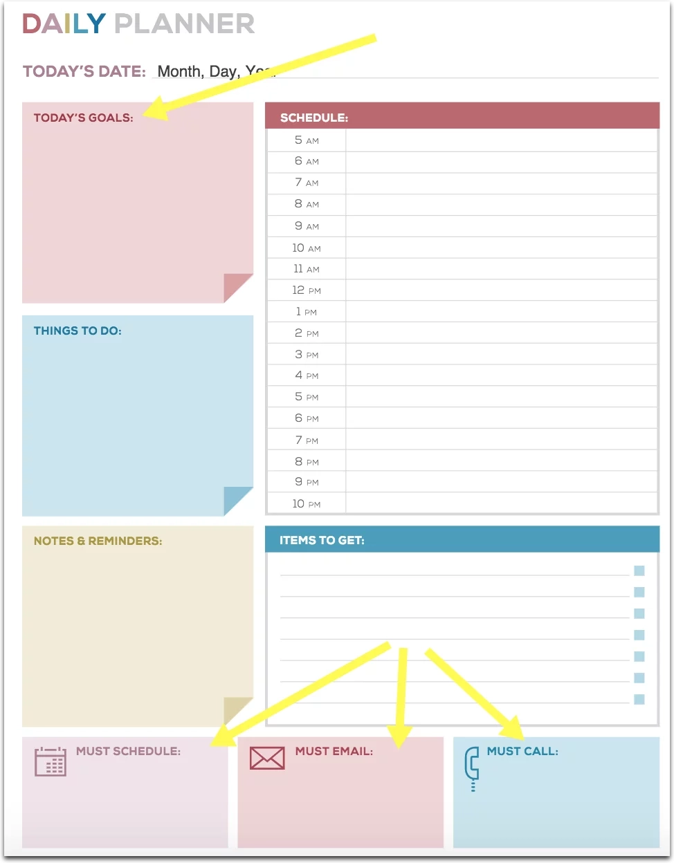 How To Download Free Printable Daily Planners Now How To NOW