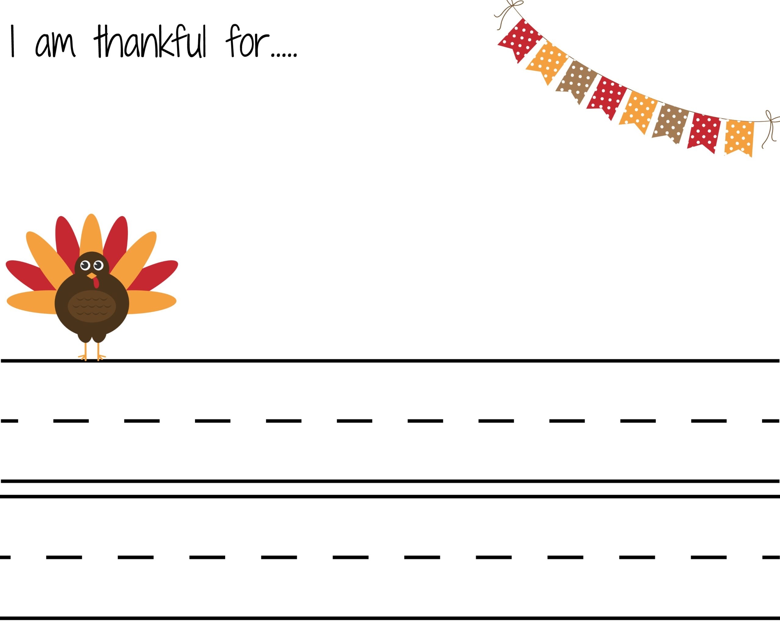 I Am Thankful Printable Free Thanksgiving Printables I Am Thankful Printable Free Thanksgiving Printables
