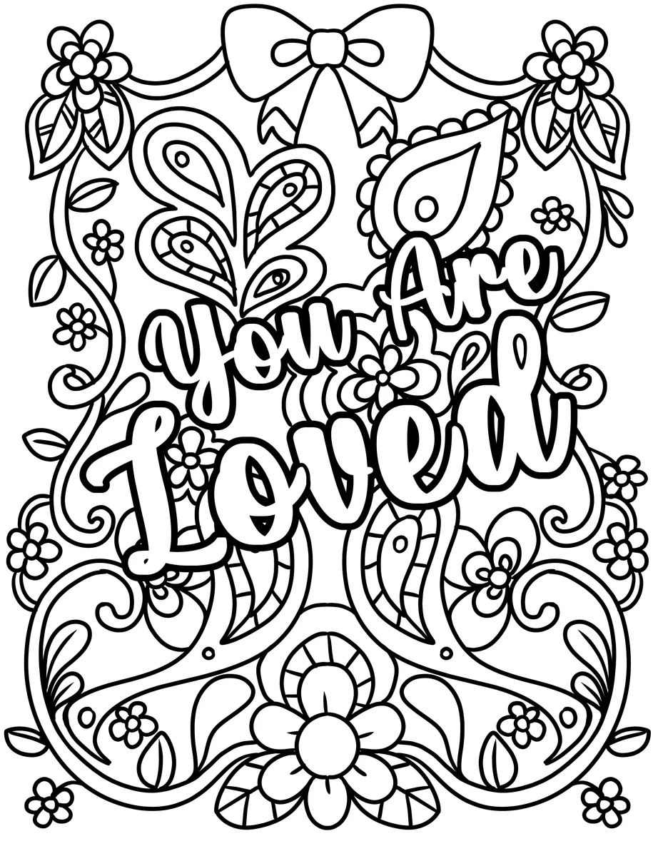 Inspirational Quote Coloring Pages 3 Pages
