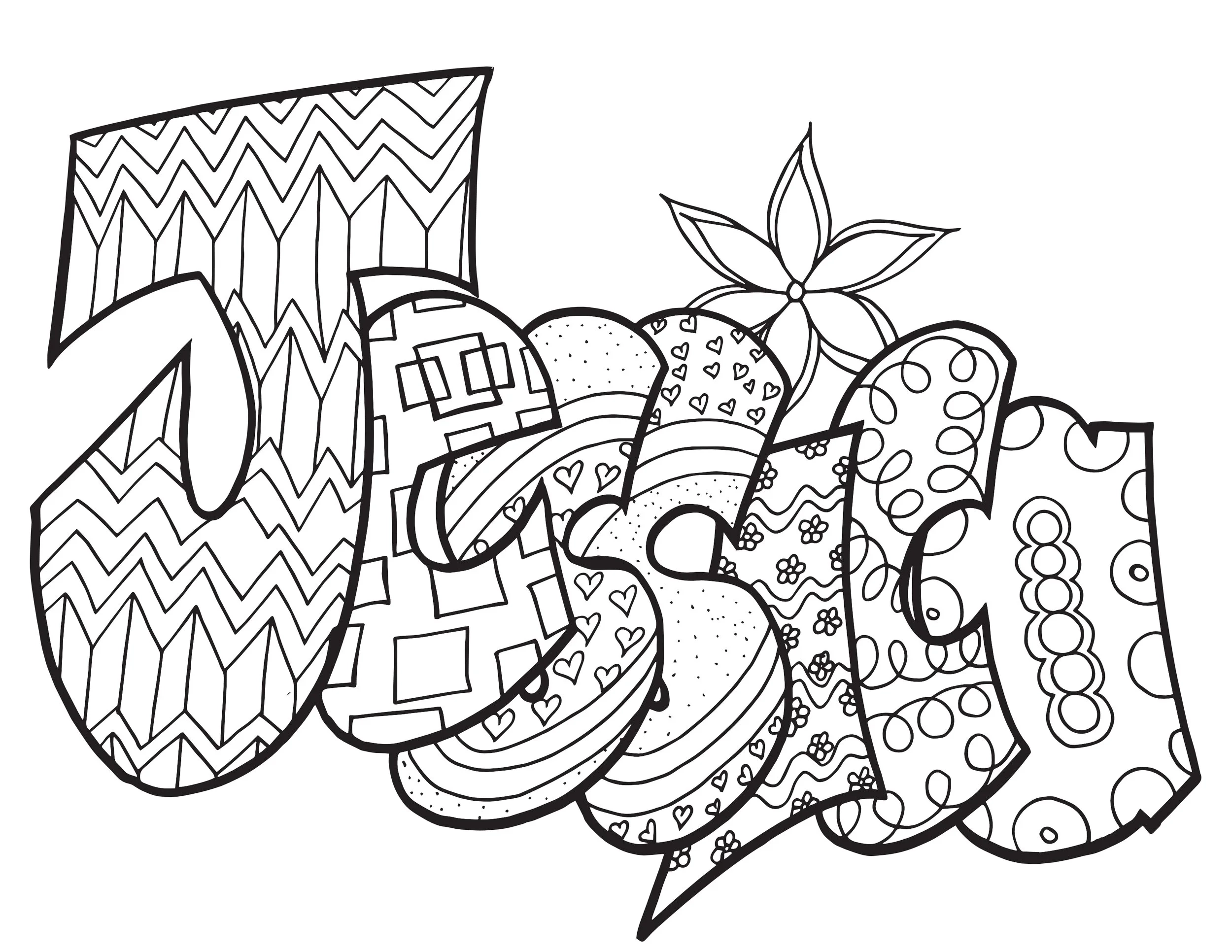 Jessica Custom Stevie Doodle Free Printable Coloring Page Stevie Doodles