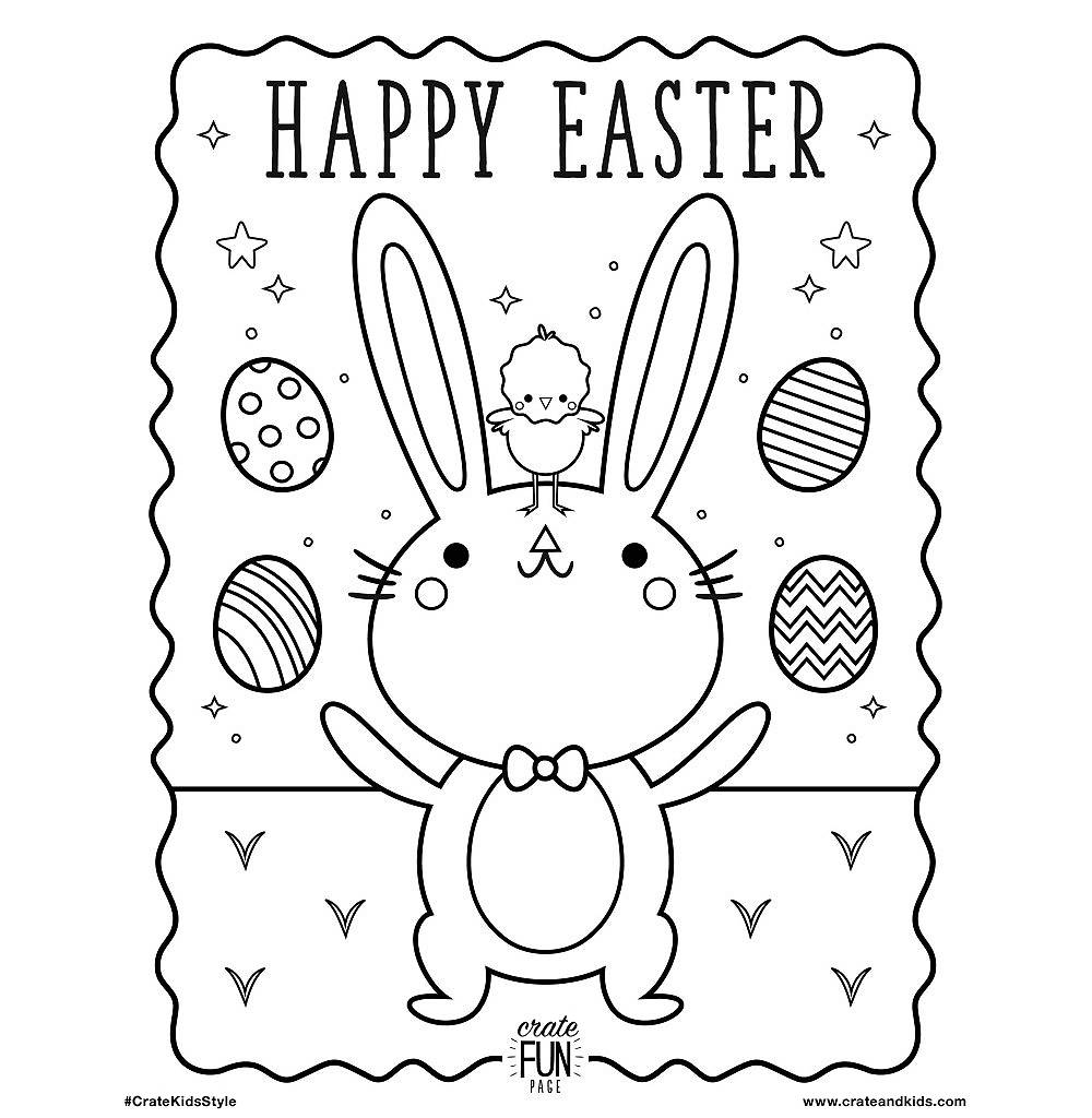 Kids Easter Free Printable Coloring Page Crate Kids