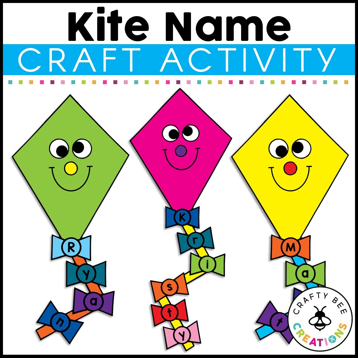 Kite Name Craft Spring Activities Summer Kite Template Bulletin Board Made By Teachers