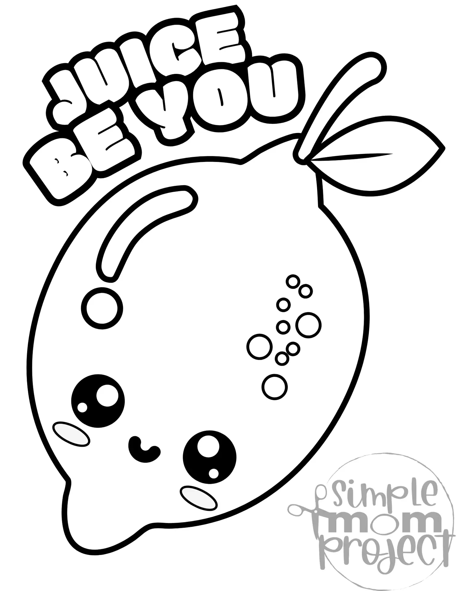 Lemon Coloring Page Printable Activity For Kids Adults Simple Mom Project Store