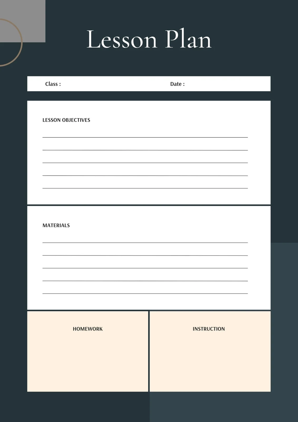 Lesson Plan Templates You Can Customize For Free Canva