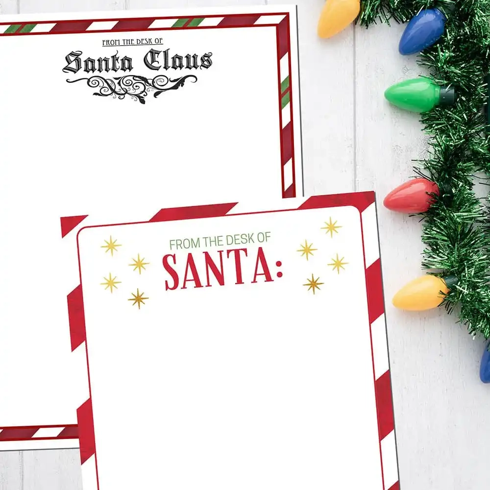Letter From Santa Free Printable Over The Big Moon