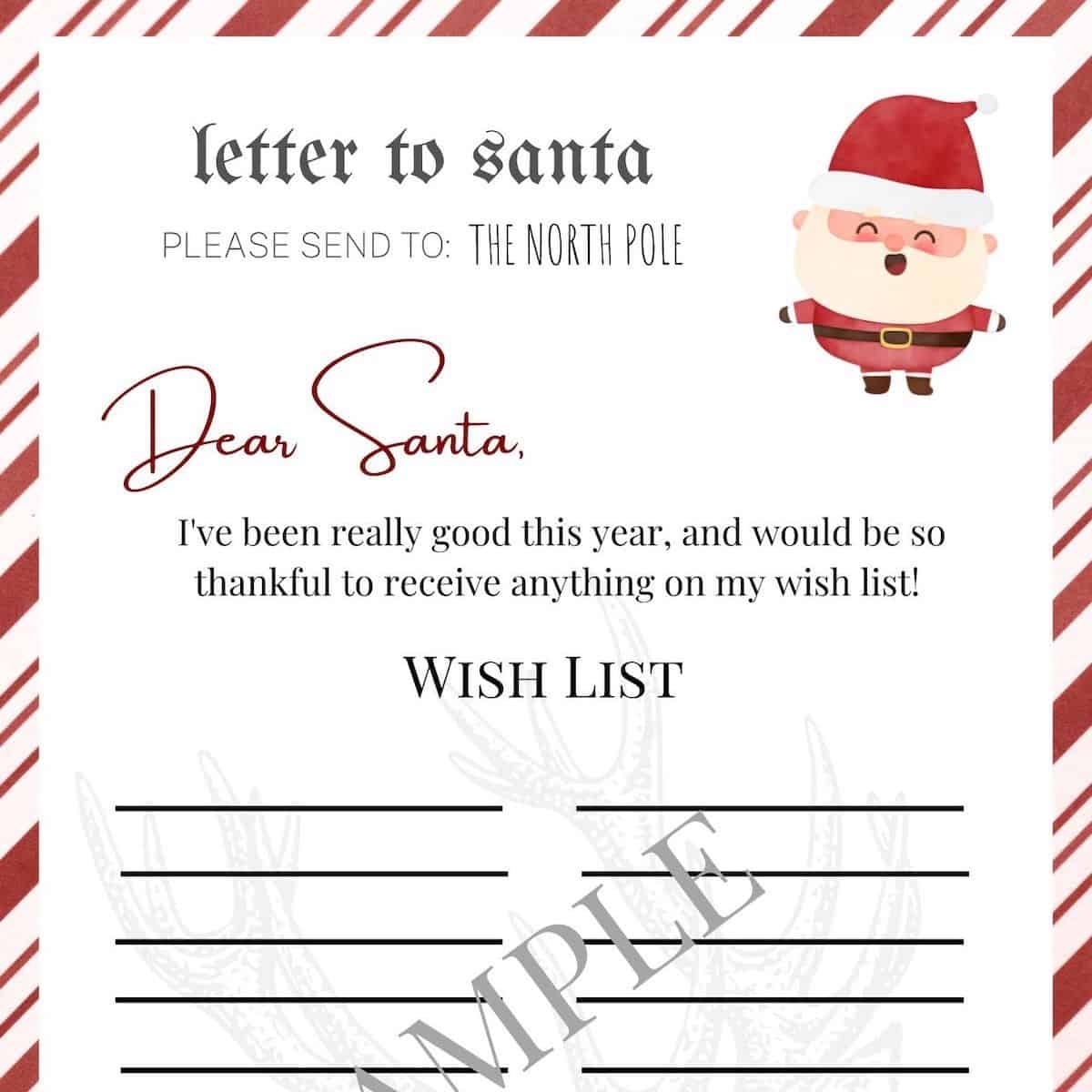 Letter To Santa Template Fantabulosity Letter To Santa Template Fantabulosity