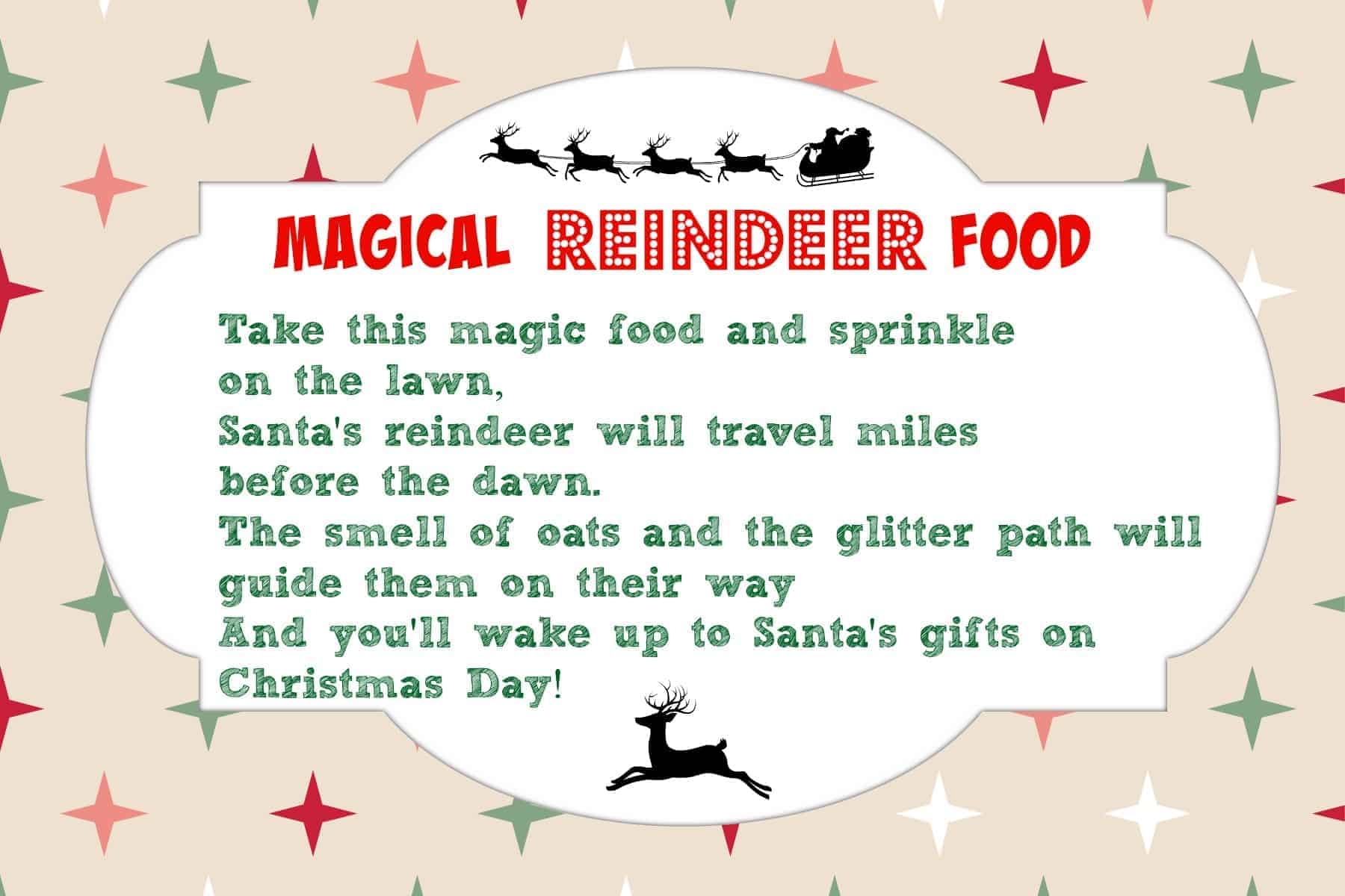 Magical Reindeer Food Recipe Free Printable Poem Tag Mama Cheaps Magical Reindeer Food Recipe Free Printable Poem Tag Mama Cheaps