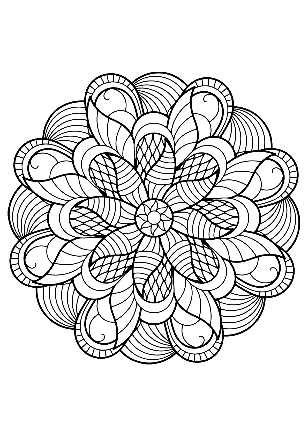Mandala From Free Coloring Books For Adults 6 Mandalas Coloring Pages For Adults