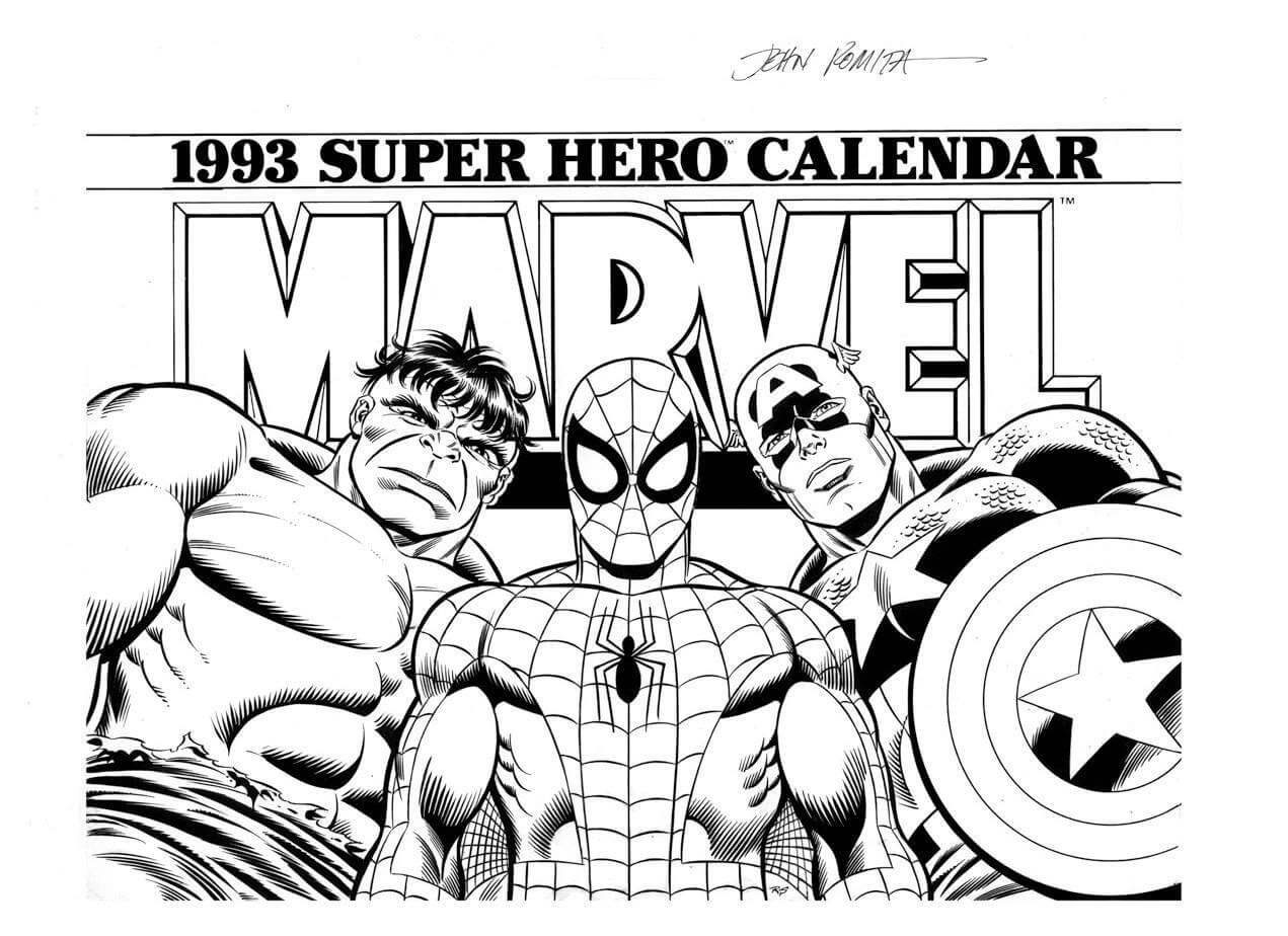 Marvel Coloring Pages Printable 5609903 Clipart Library