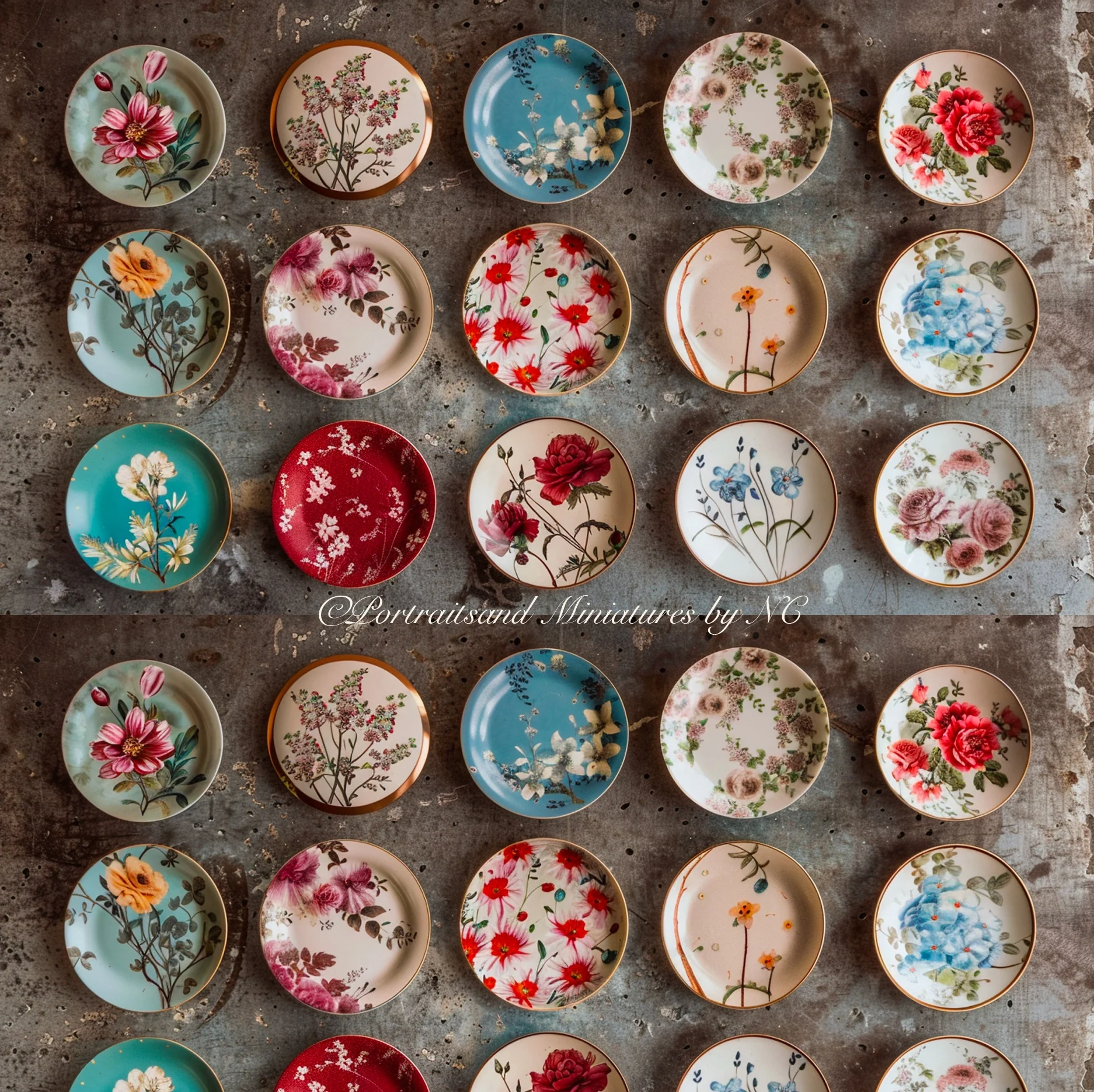 Miniature Plate Printables Easy DIY Guide Portraits And Miniatures By NC