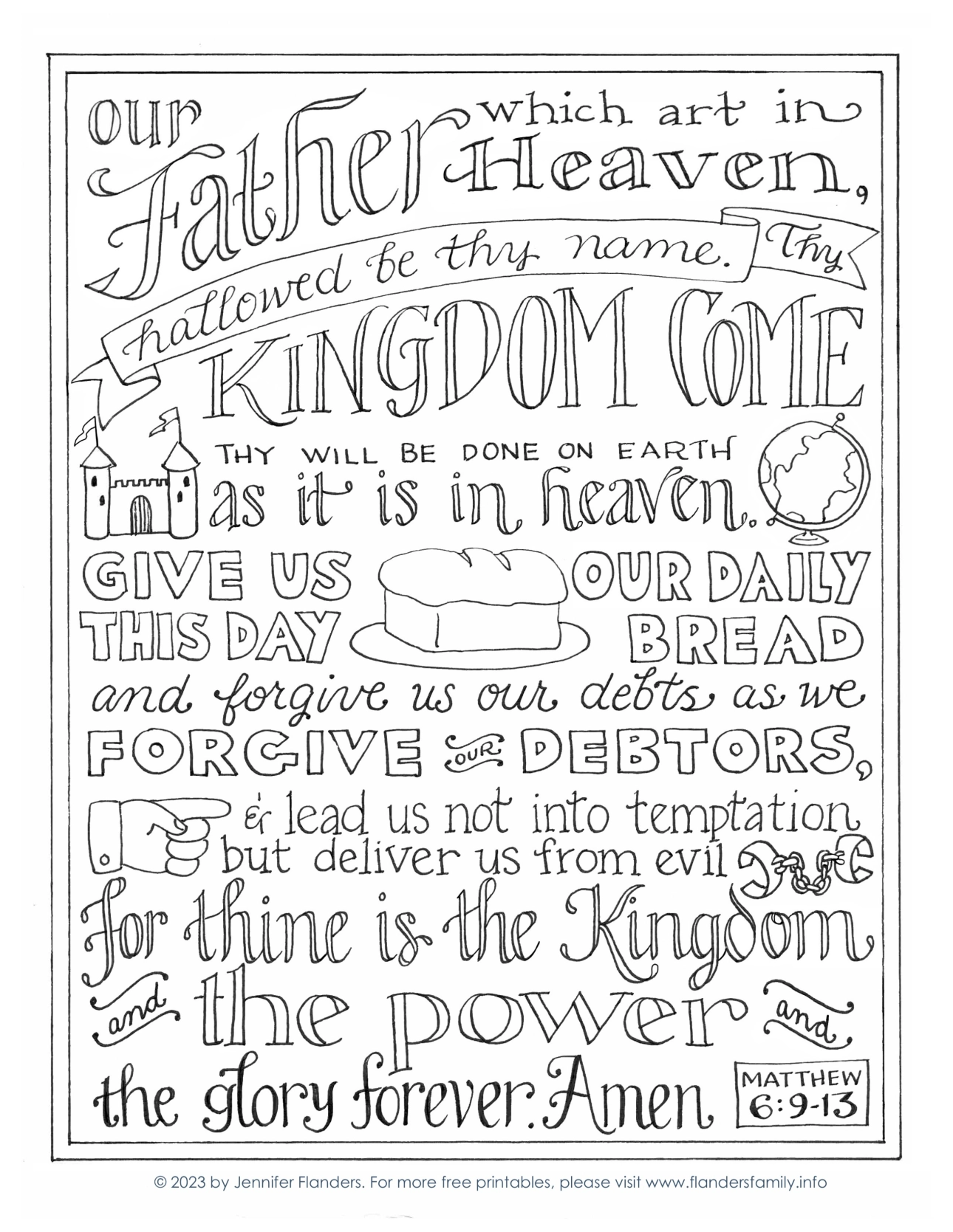 Model Prayer Coloring Page Flanders Family Home Life