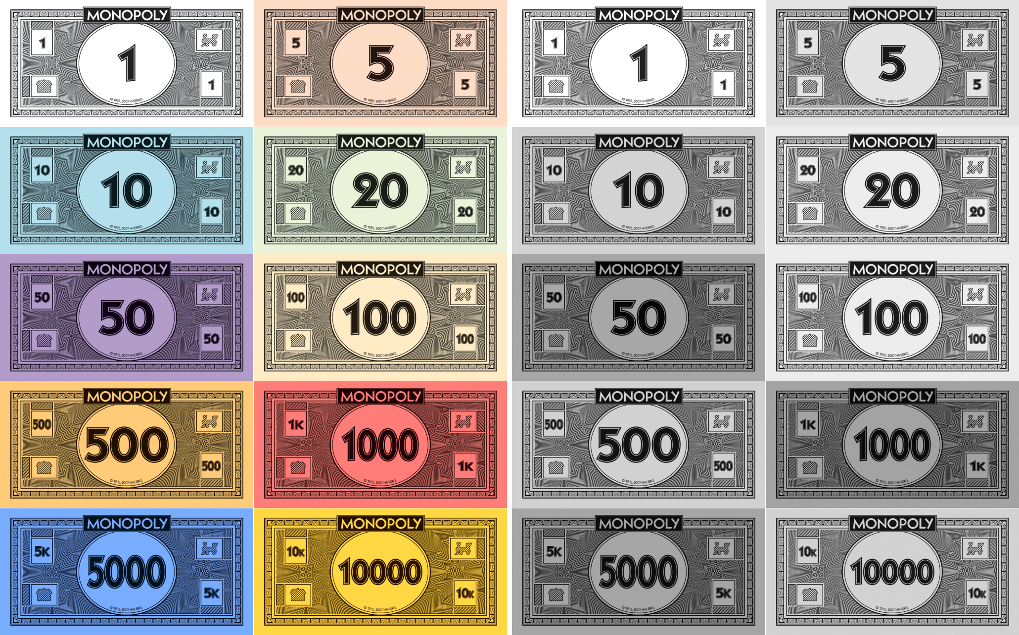 Monopoly Money Pack By Monosatas On DeviantArt