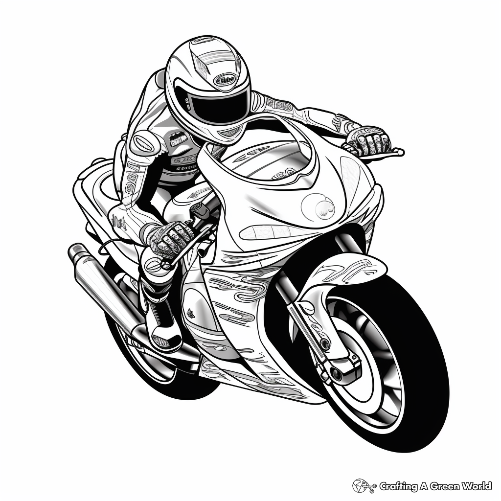 Motorcycle Coloring Pages Free Printable 