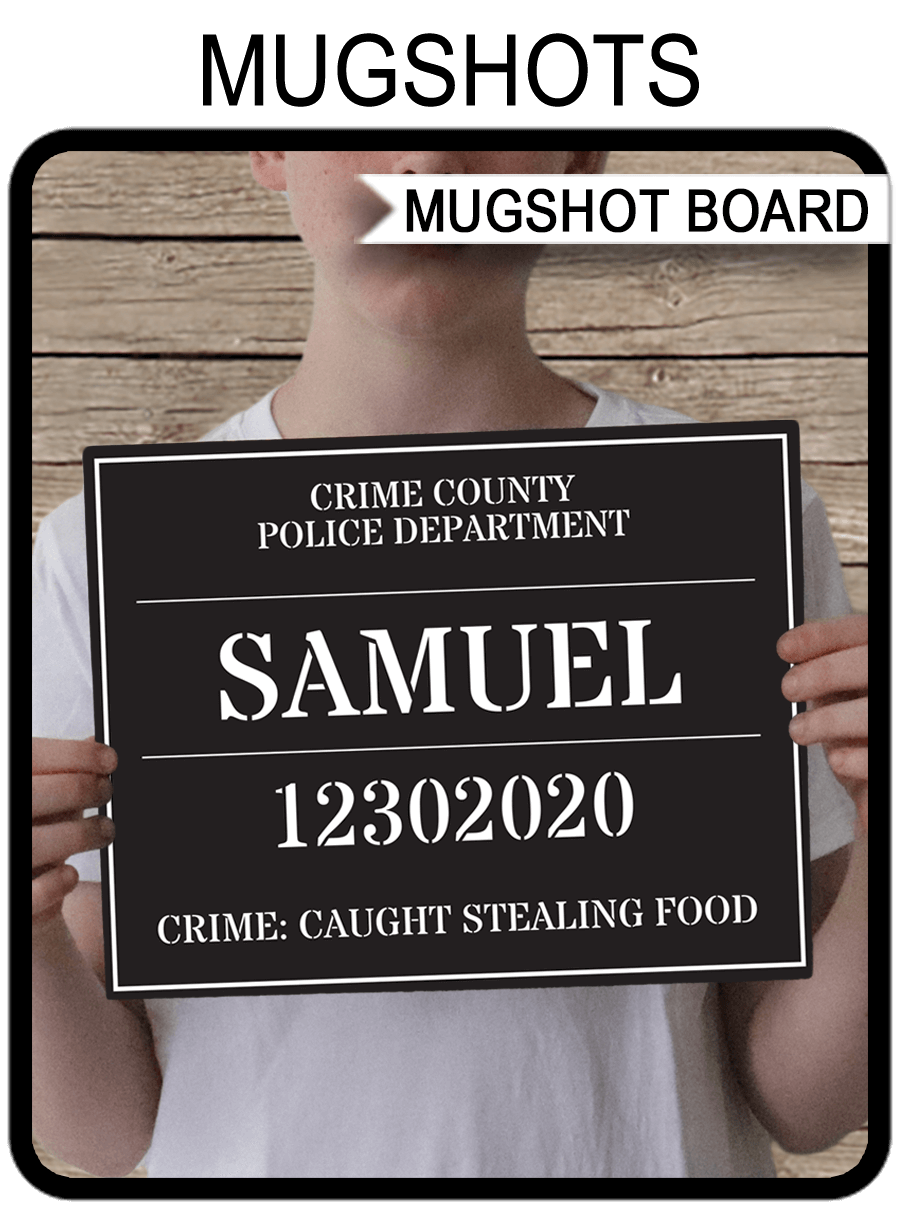 Mugshot Sign Board Printable Mug Shot Board Photo Booth Prop Police Spy Bachelor