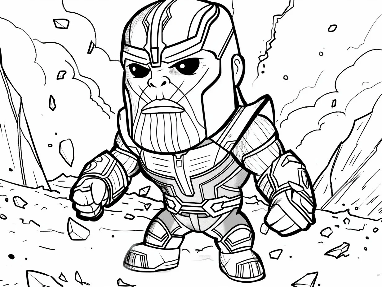 Nearly 300 Printable Marvel Chibi Coloring Pages Digital Download Etsy
