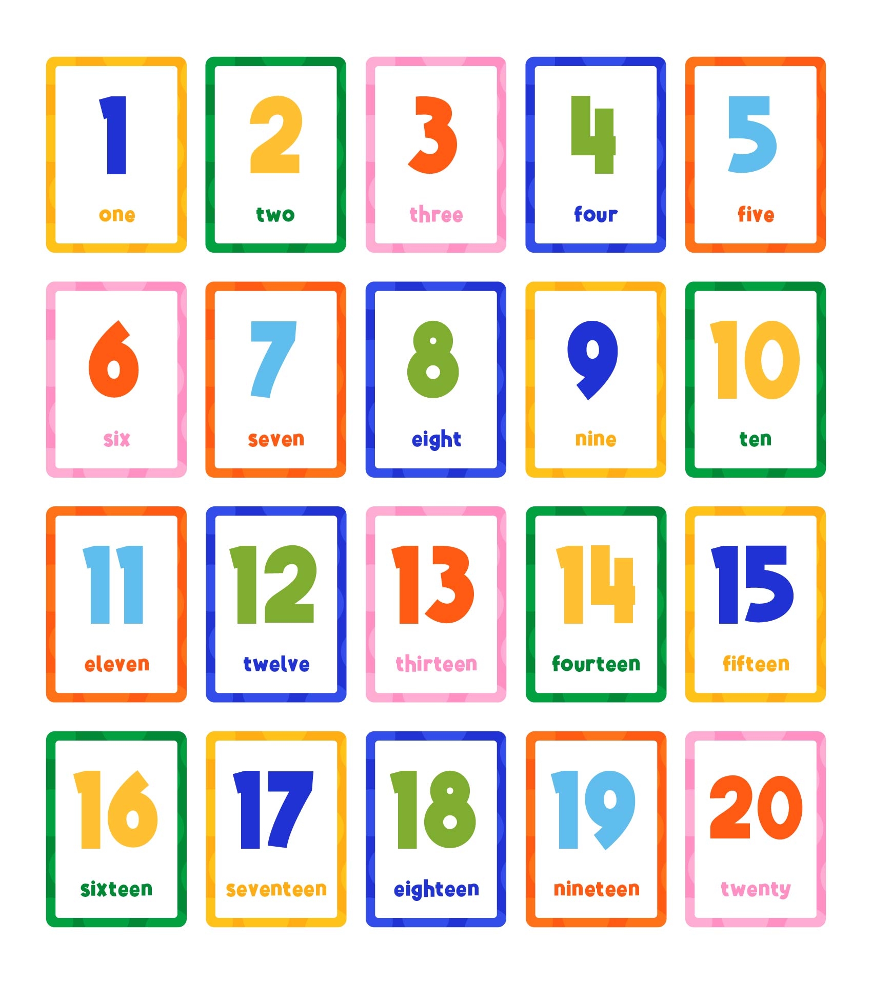 Numbers 1 20 10 Free PDF Printables Printablee