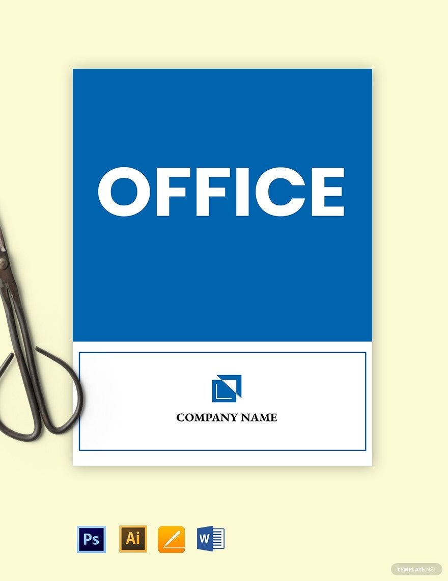 Office Door Sign Template In Word PSD PDF Illustrator Download Template