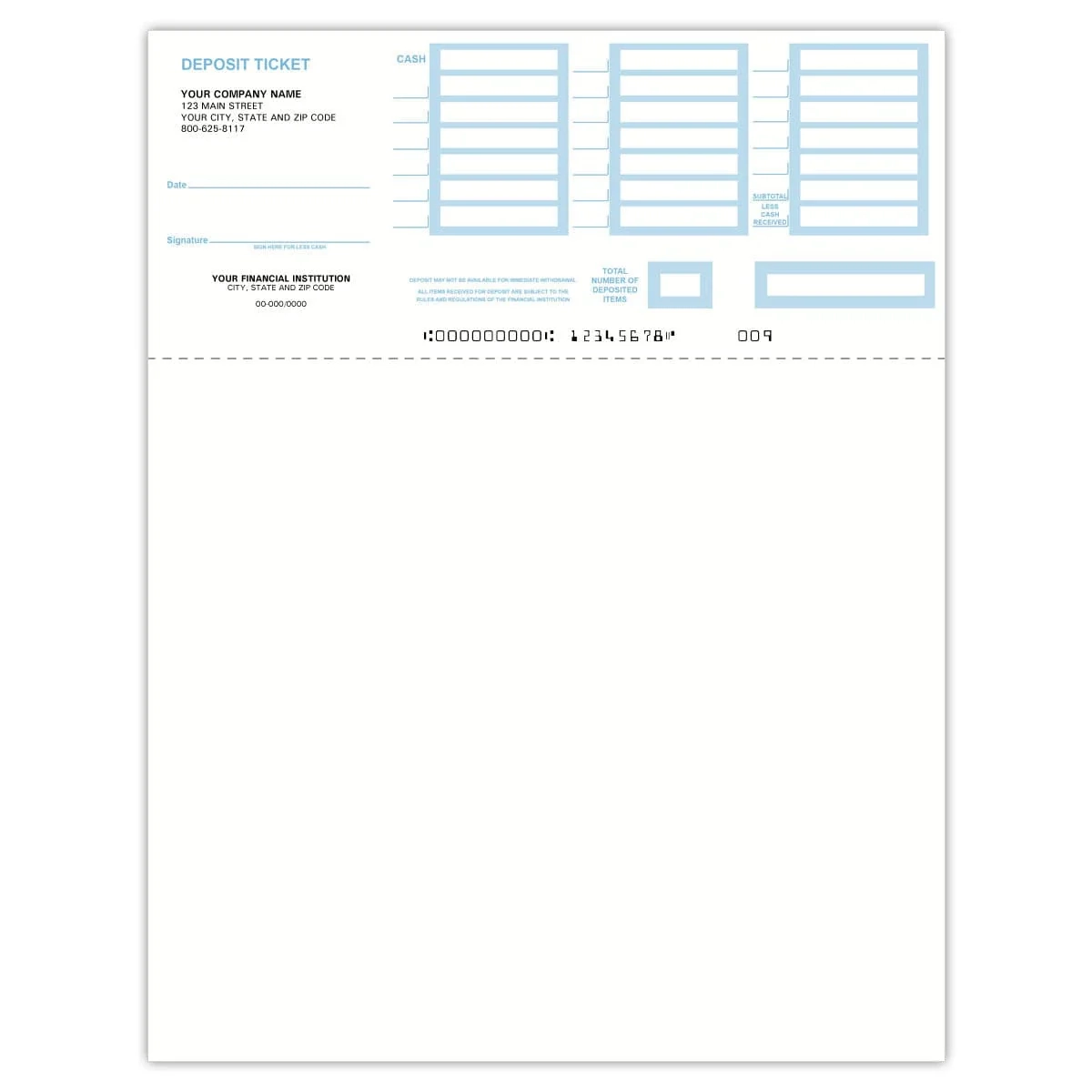 Order Deposit Slips Online Reorder Deposit Tickets