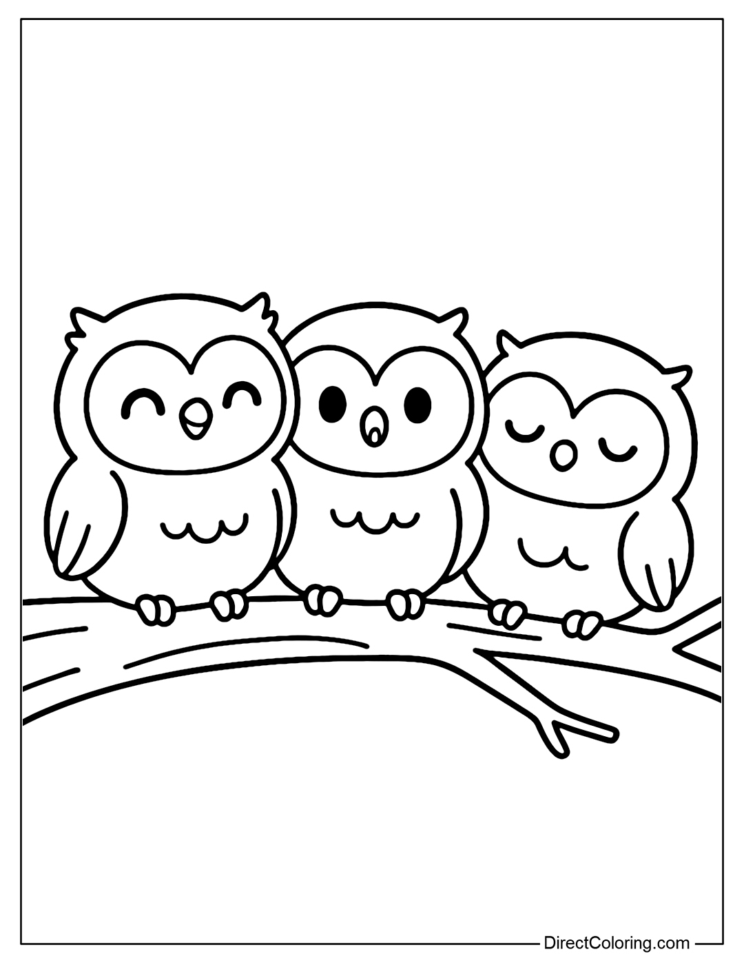 Owl Coloring Pages Free PDF To Download And Print