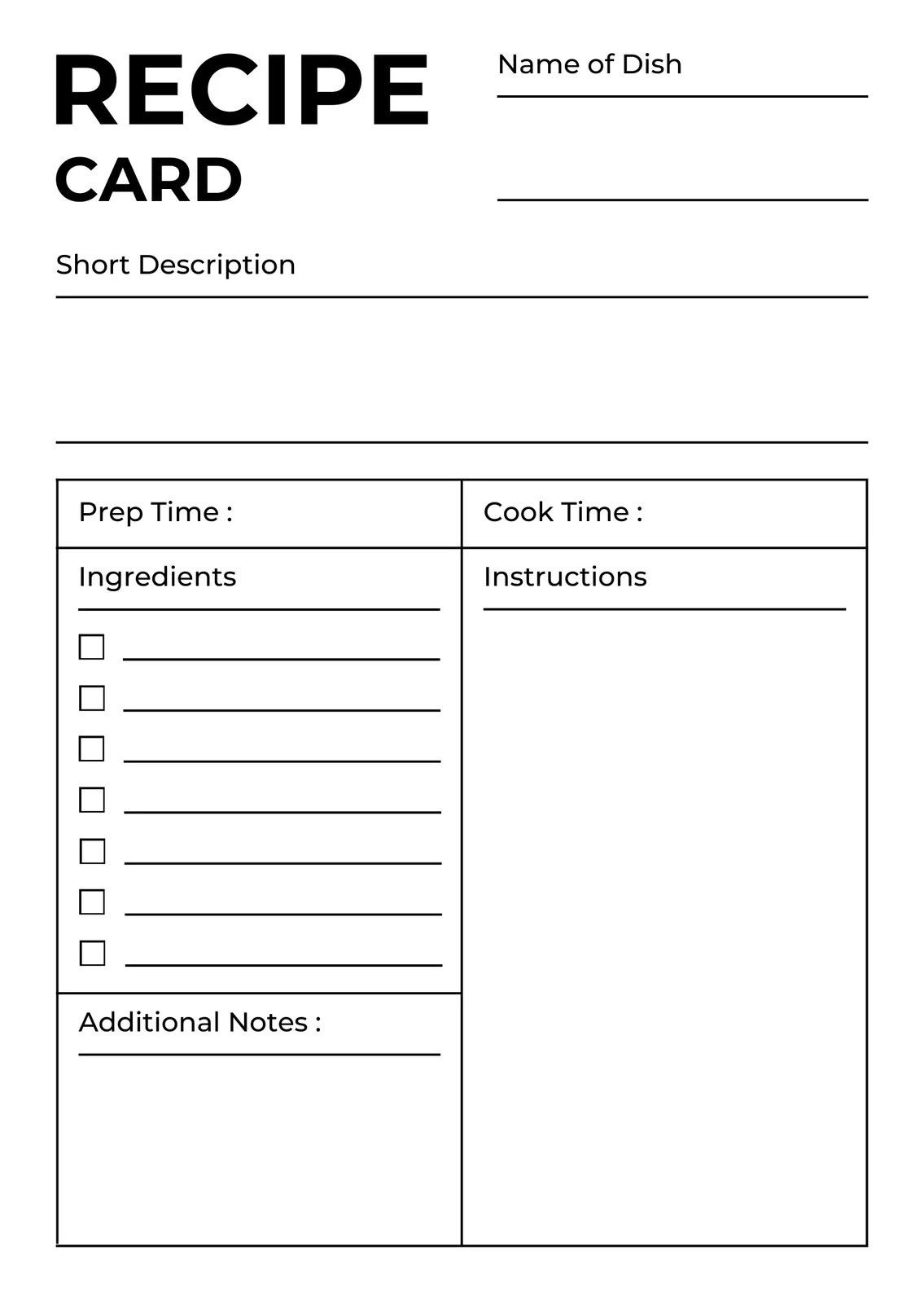 Page 2 Free Custom Printable Recipe Card Templates Online Canva