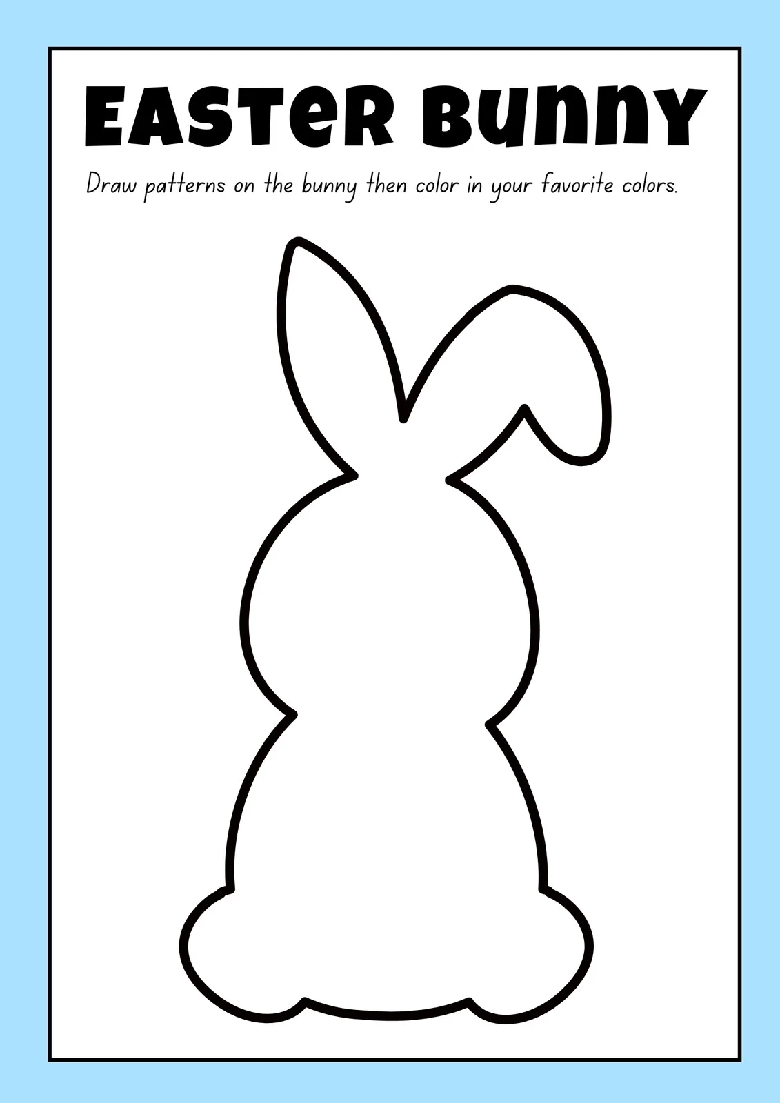 Page 3 Free And Customizable Easter Bunny Templates
