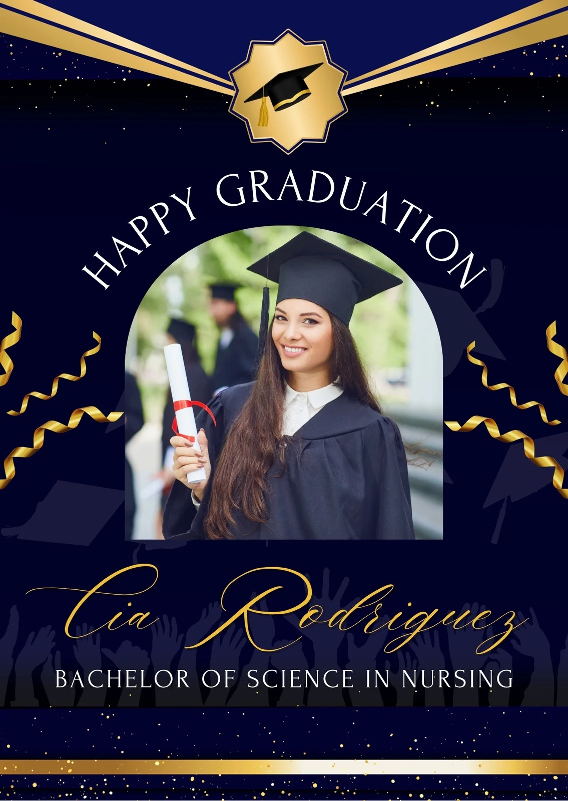 Page 5 Free Custom Printable Graduation Announcement Templates Canva